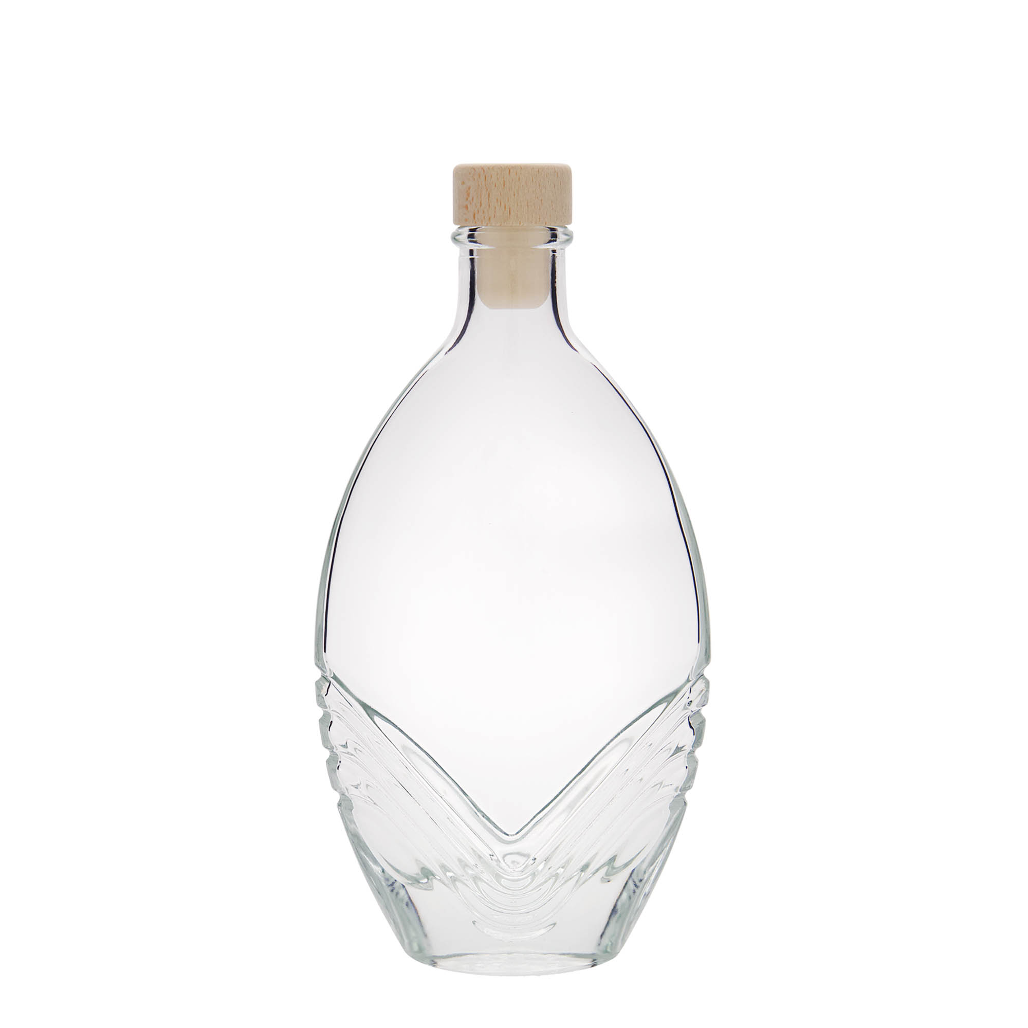 200 ml staklena boca 'Florence', ovalna, otvor: čep 200 ml staklena boca 'Florence', ovalna, otvor: čep