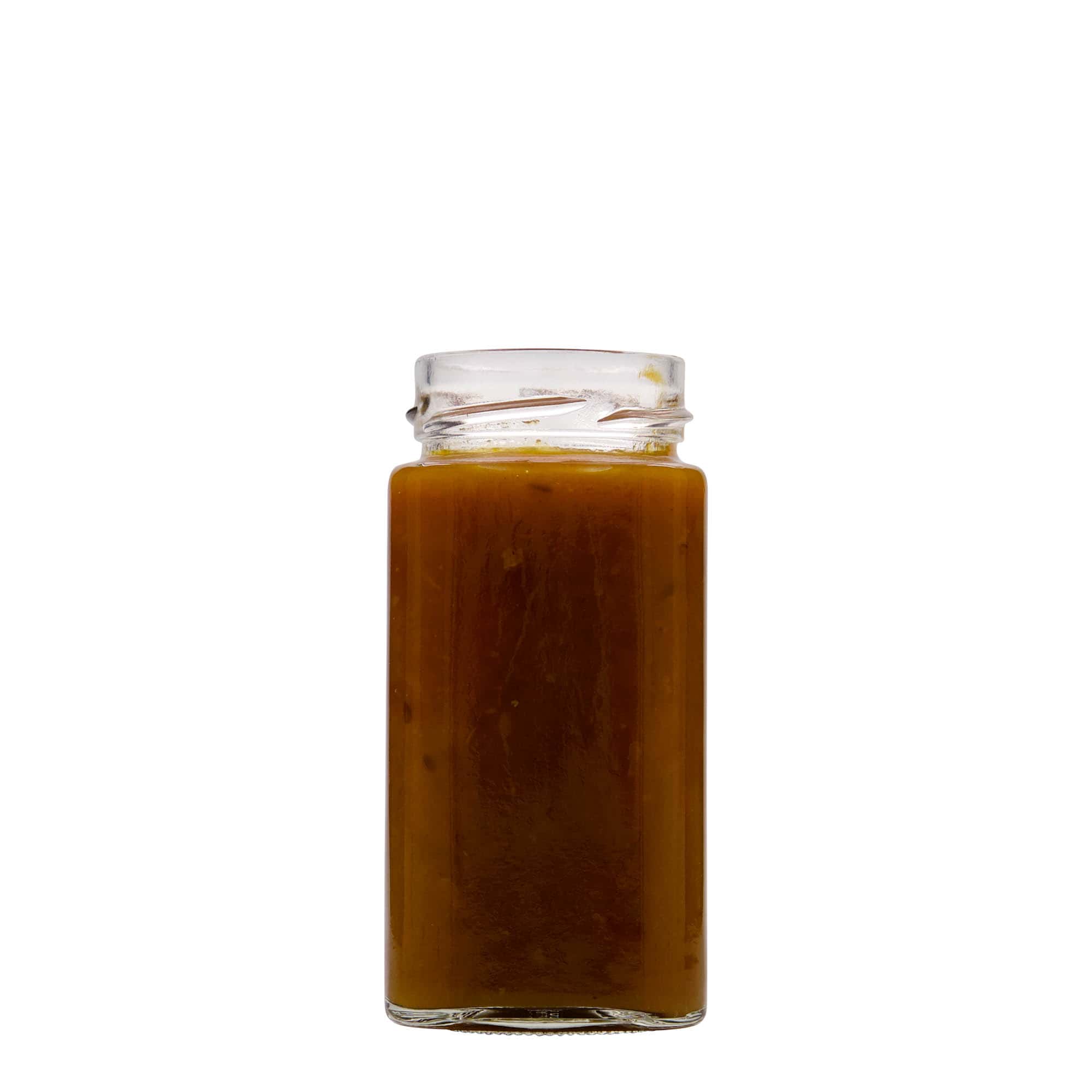 314 ml četvrtasto staklo 'Funny', otvor: Deep-Twist-Off (DTO 58)