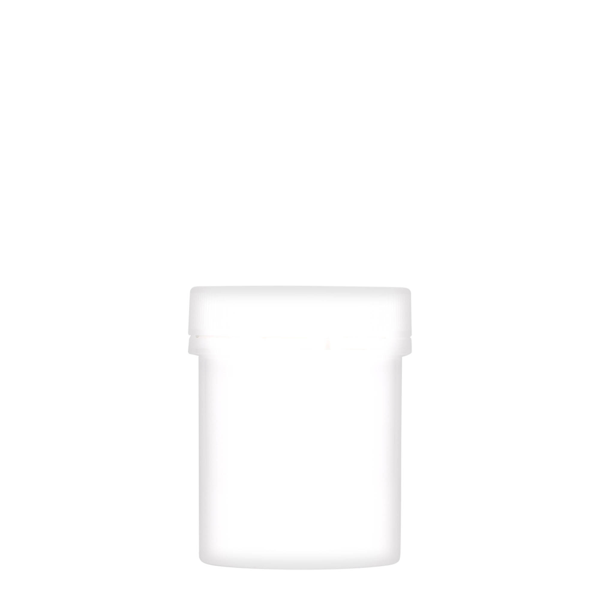 Plastična tegla od 150 ml 'Securilock', PP, bela, otvor: Zatvarač sa navojem