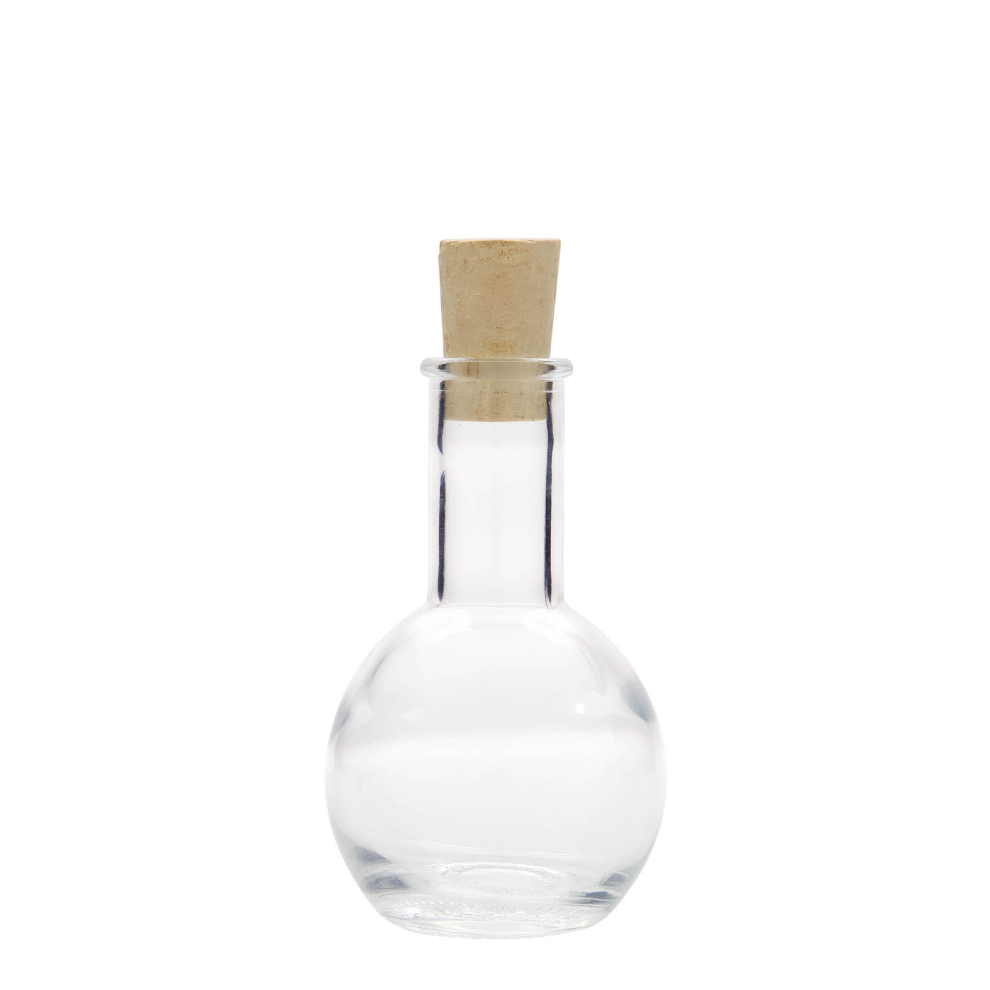100 ml staklena flaša 'Tulipano', otvor: čep 100 ml staklena flaša 'Tulipano', otvor: čep