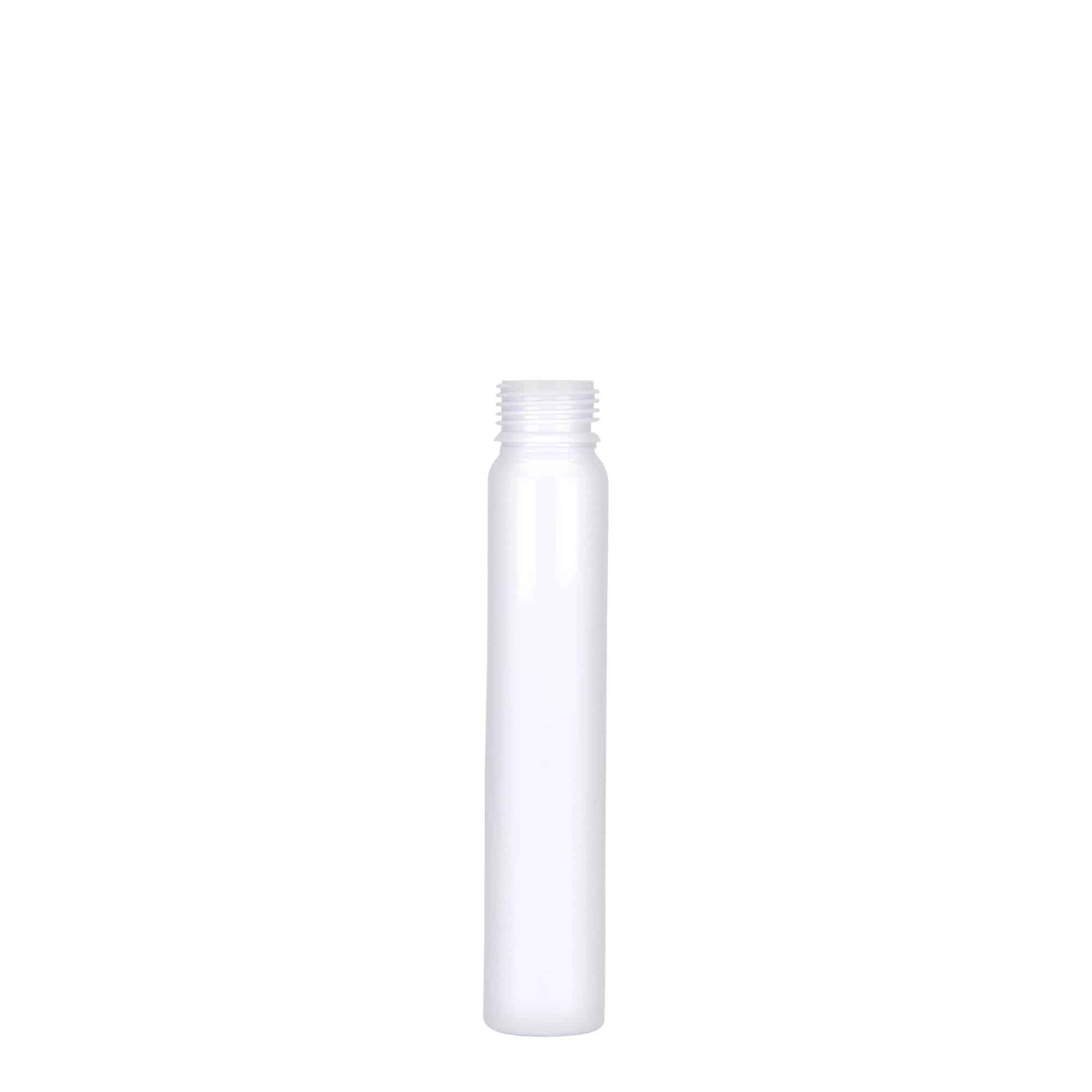 25 ml PET-cevčica, plastika, bela, otvor: navojni zatvarač