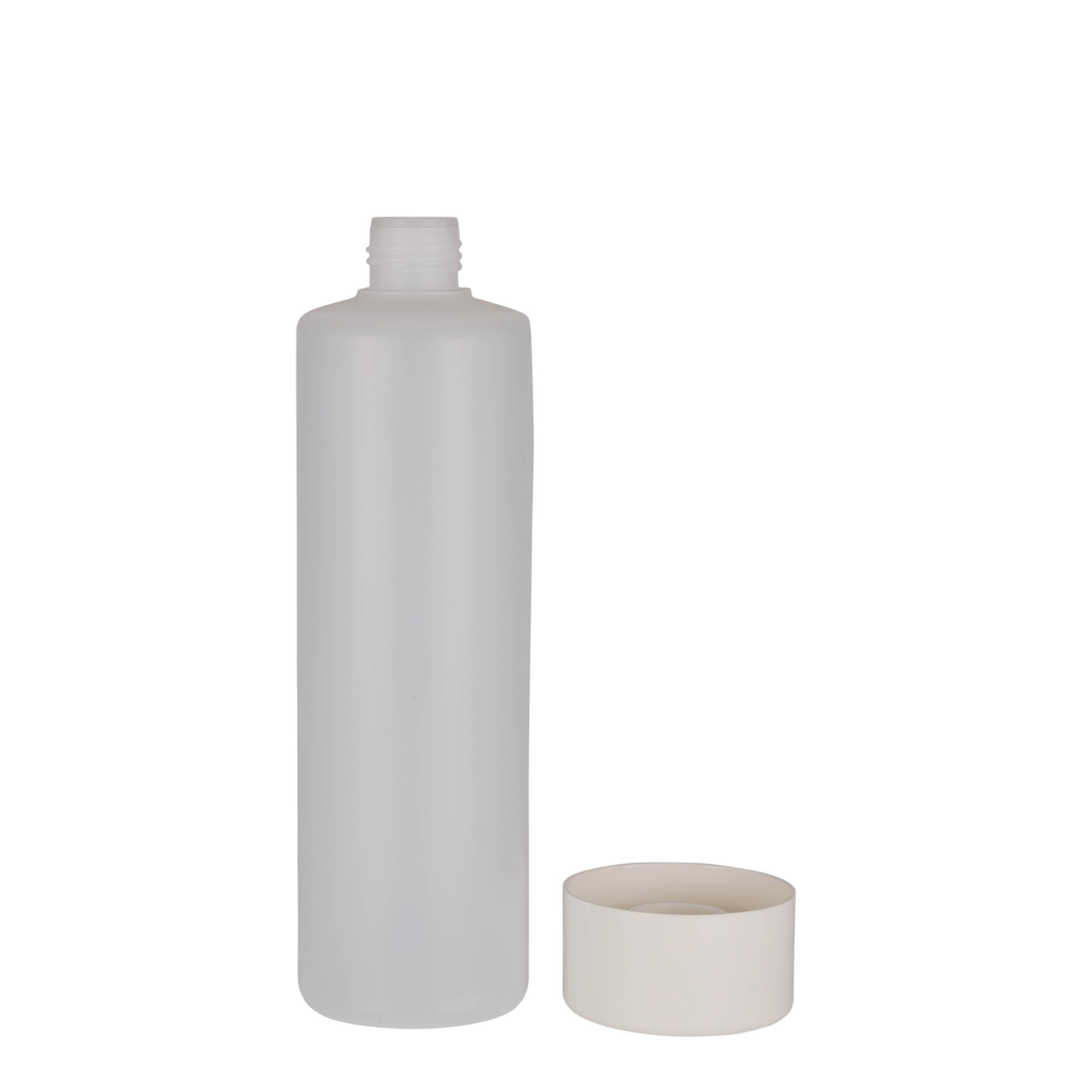 500 ml okrugla boca, PE-plastika, prirodna, otvor: navojni zatvarač 500 ml okrugla boca, PE-plastika, prirodna, otvor: navojni zatvarač
