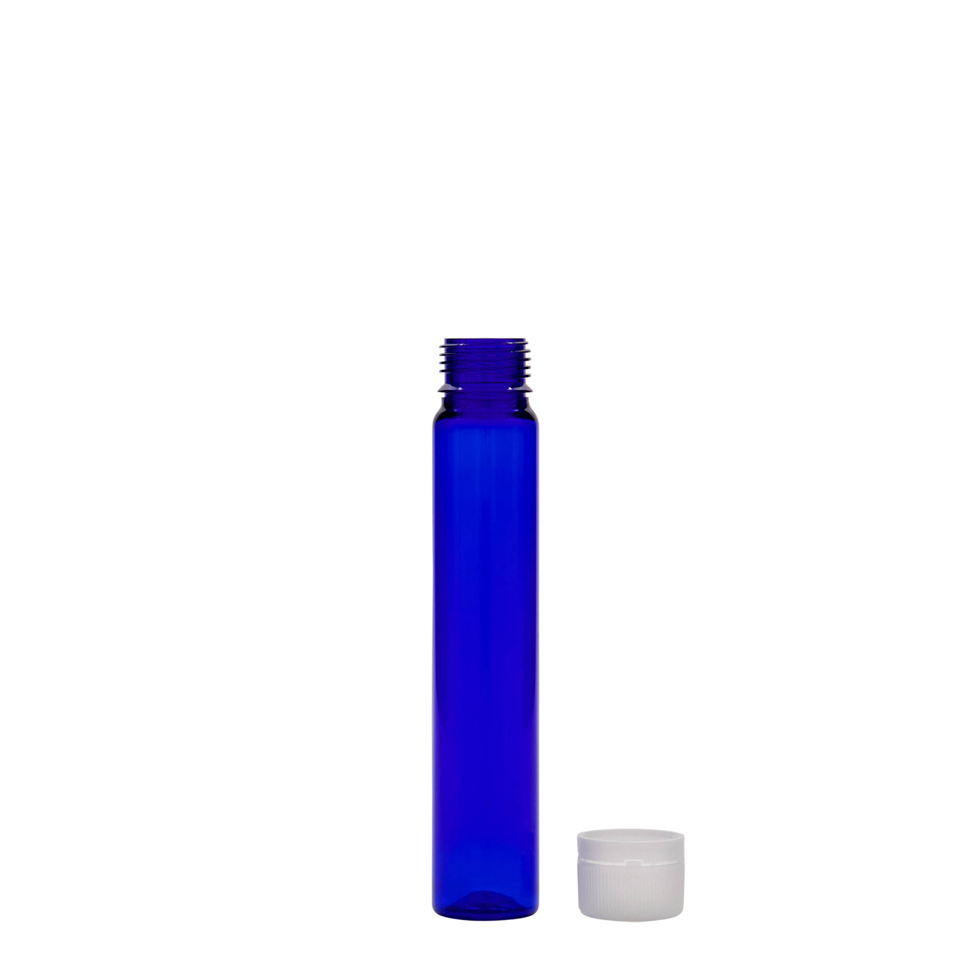 25 ml PET-cevčica, plastika, kraljevsko plava, otvor: navojni zatvarač