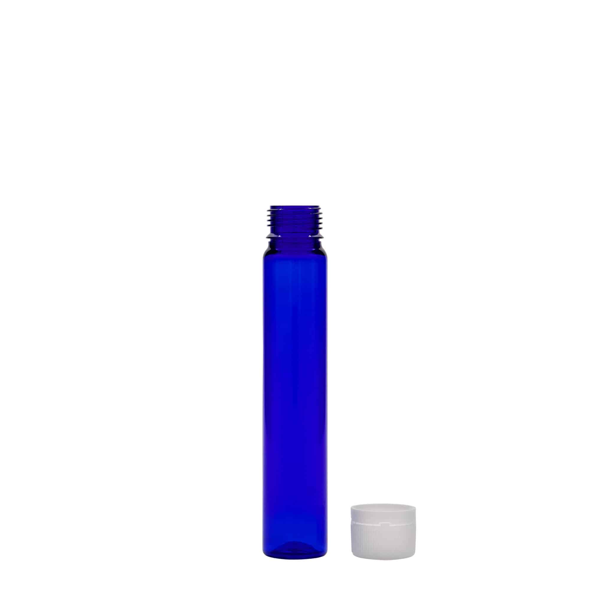 25 ml PET-cevčica, plastika, kraljevsko plava, otvor: navojni zatvarač