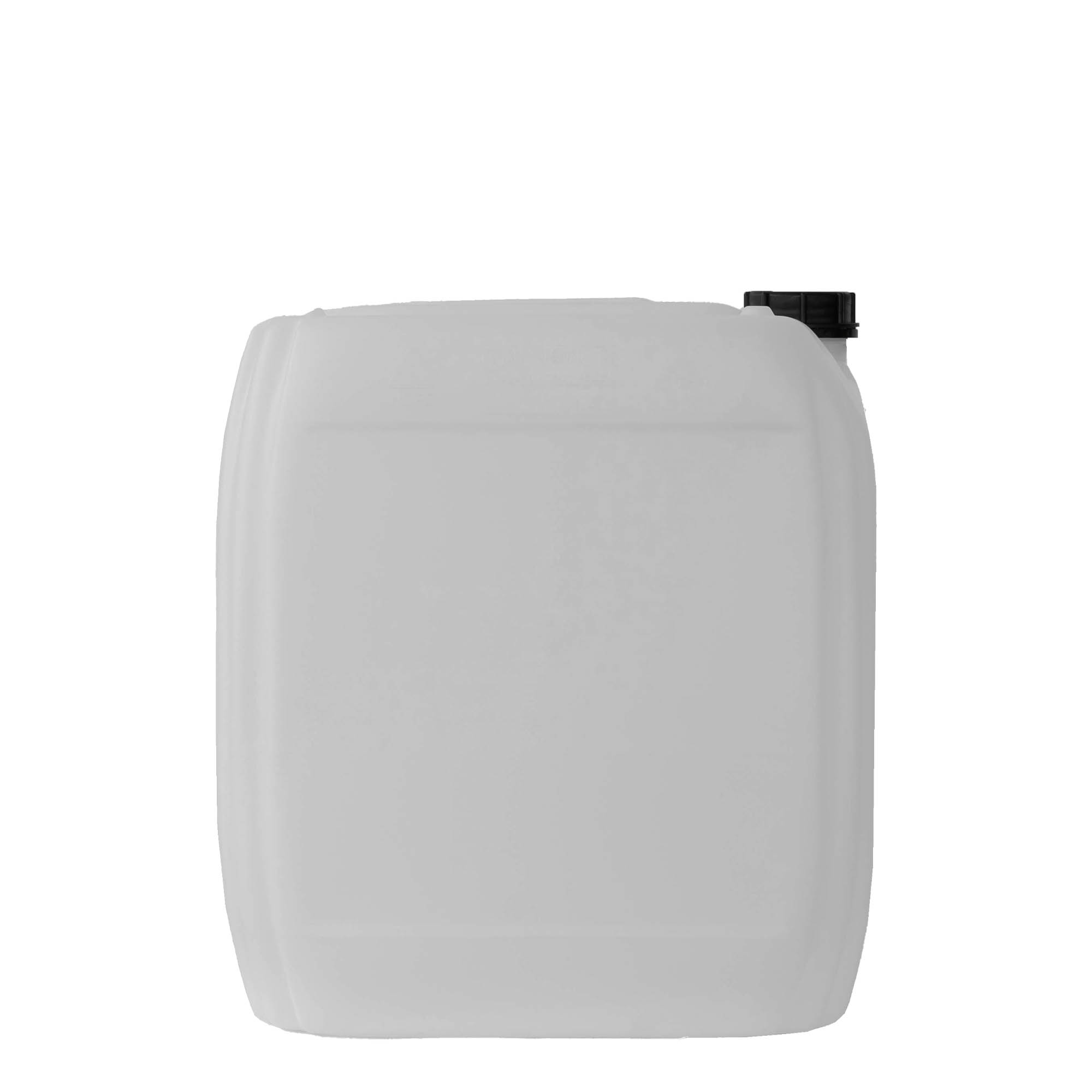 30 l kanister, pravougaoni, HDPE plastika, prirodan, otvor: ND 60