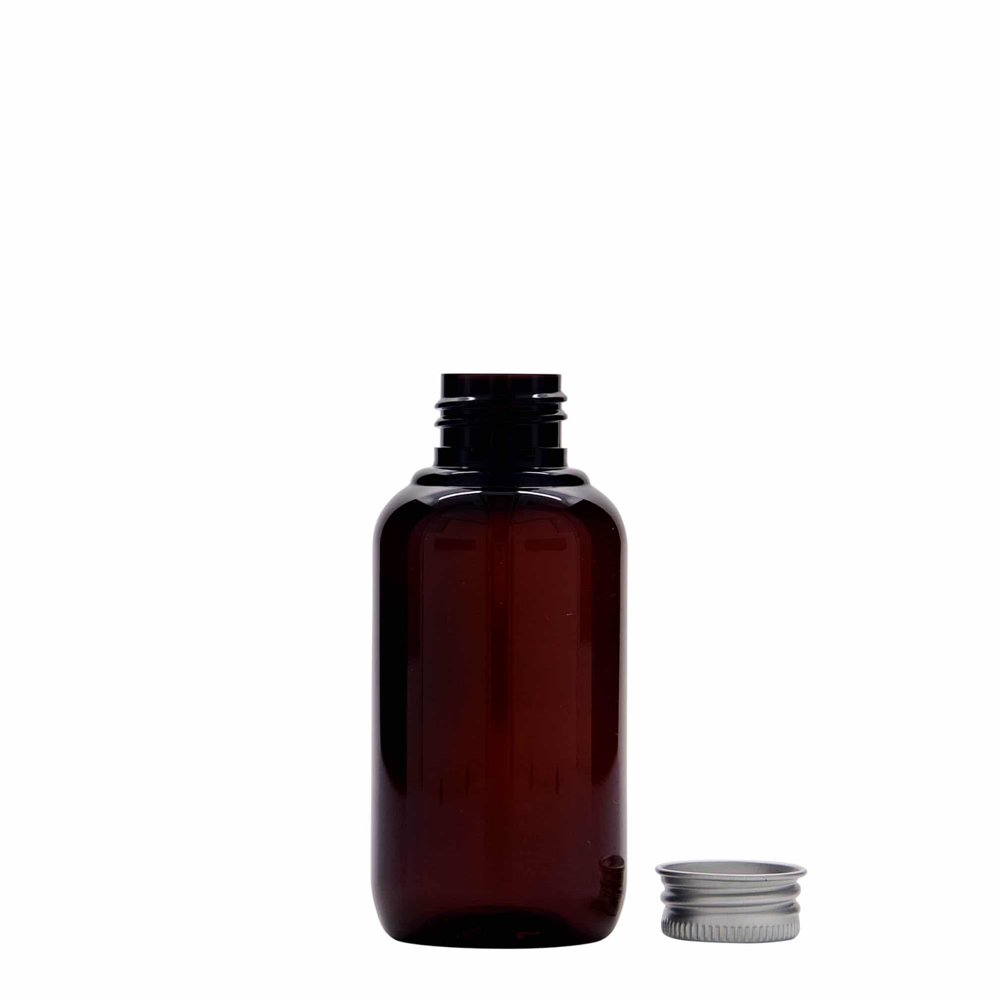 Plastična boca za reciklažu od 100 ml 'Victor's Best', PCR, braon, otvor: 24/410