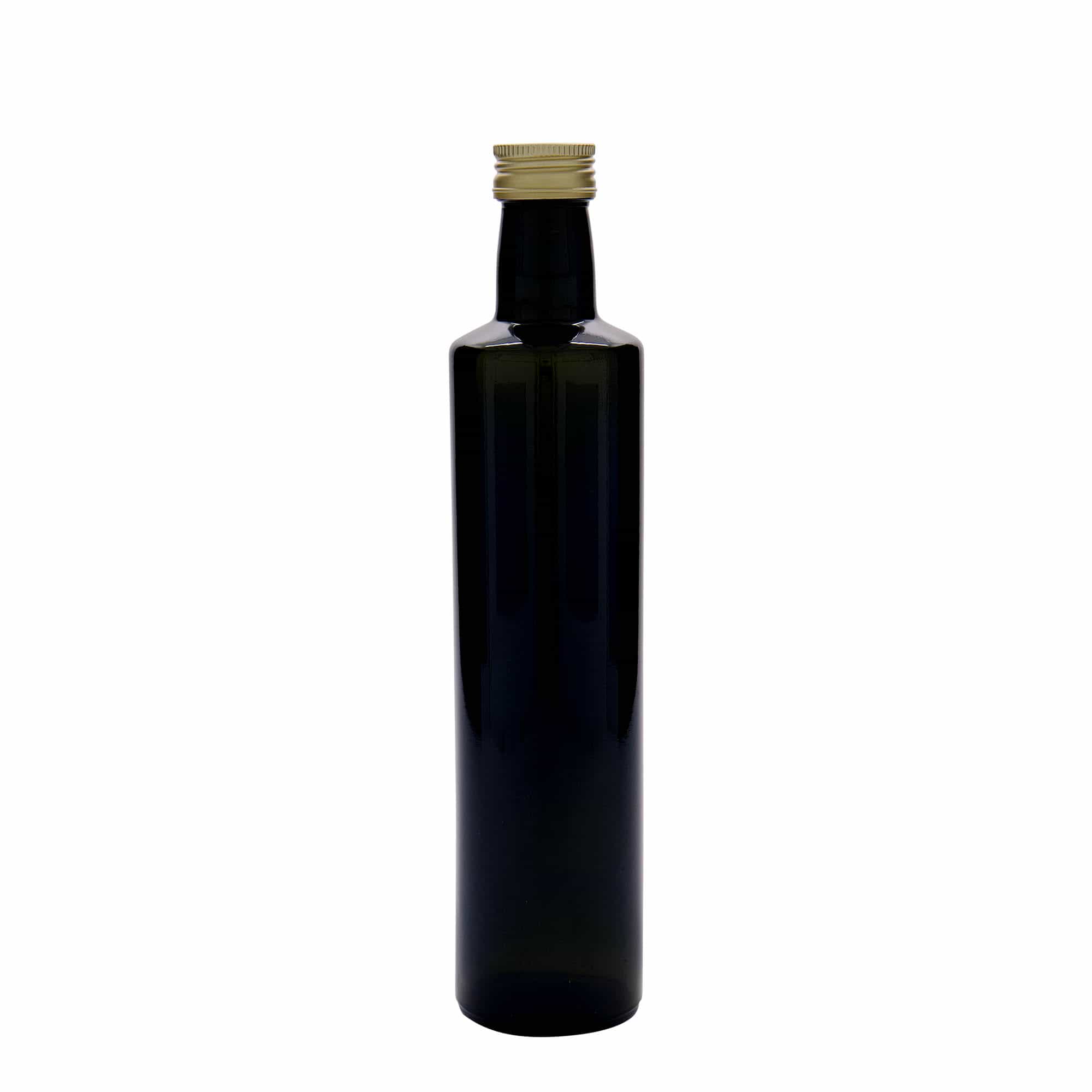 500 ml staklena flaša 'Dorica', antikno zelena, grlo: PP 31,5