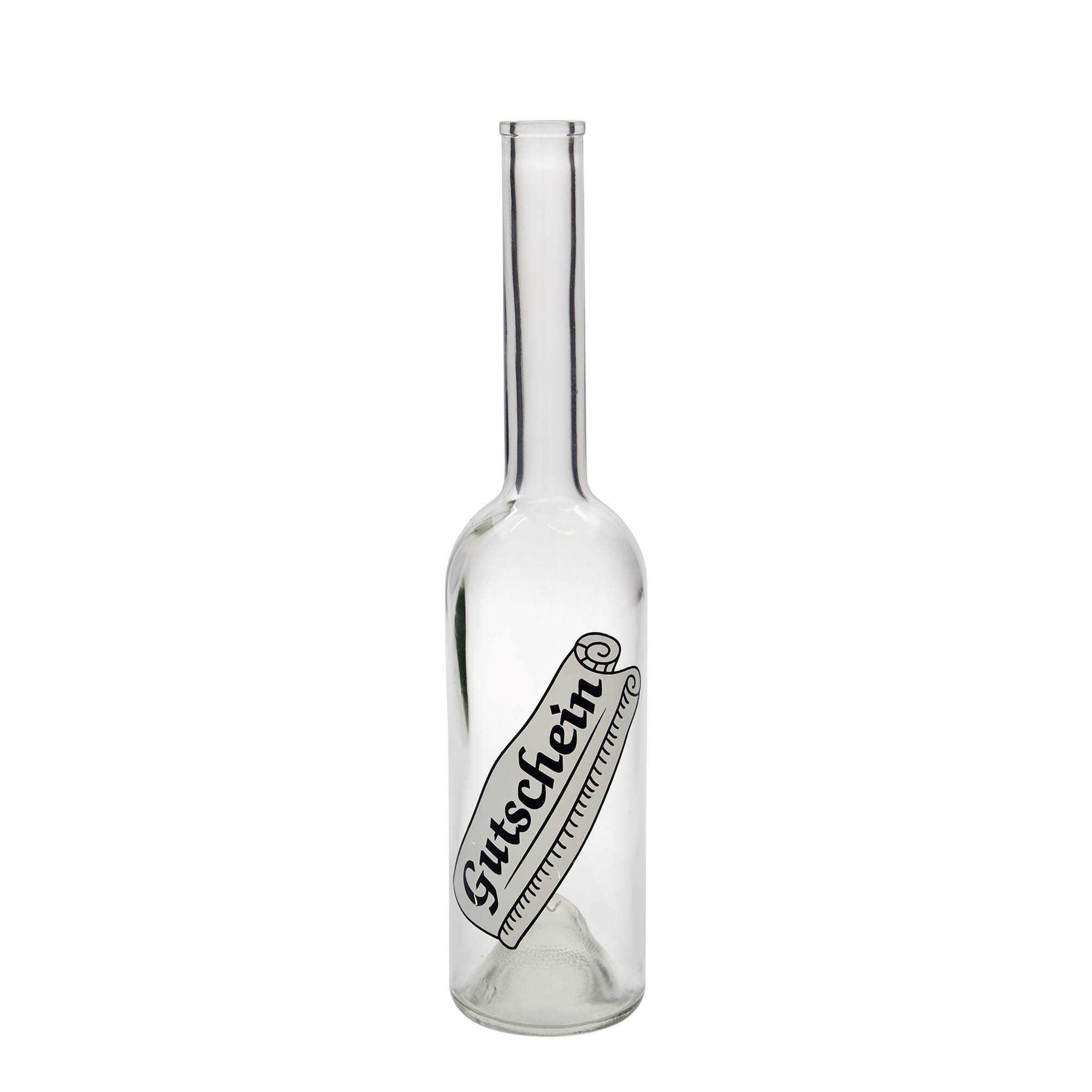 500 ml staklena boca 'Opera', motiv: poklon bon, otvor: čep 500 ml staklena boca 'Opera', motiv: poklon bon, otvor: čep