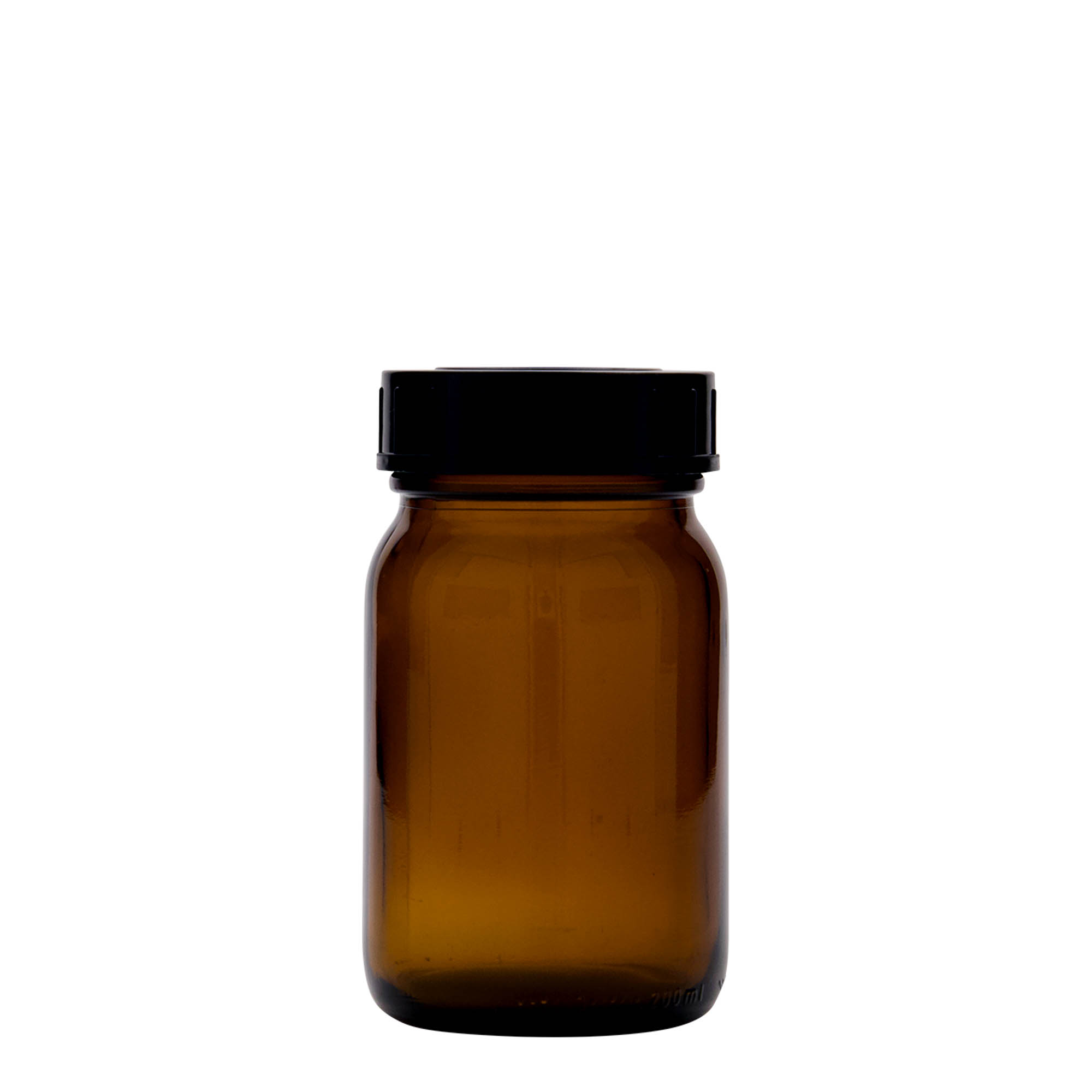 200 ml staklena teglu širokog grla, braon, otvor: DIN 55 200 ml staklena teglu širokog grla, braon, otvor: DIN 55