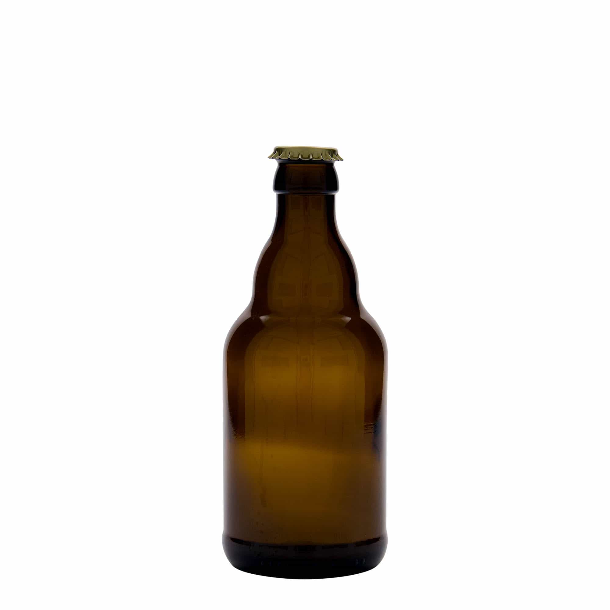 330 ml flaša piva 'Steinie', staklo, braon, otvor: krunski čep