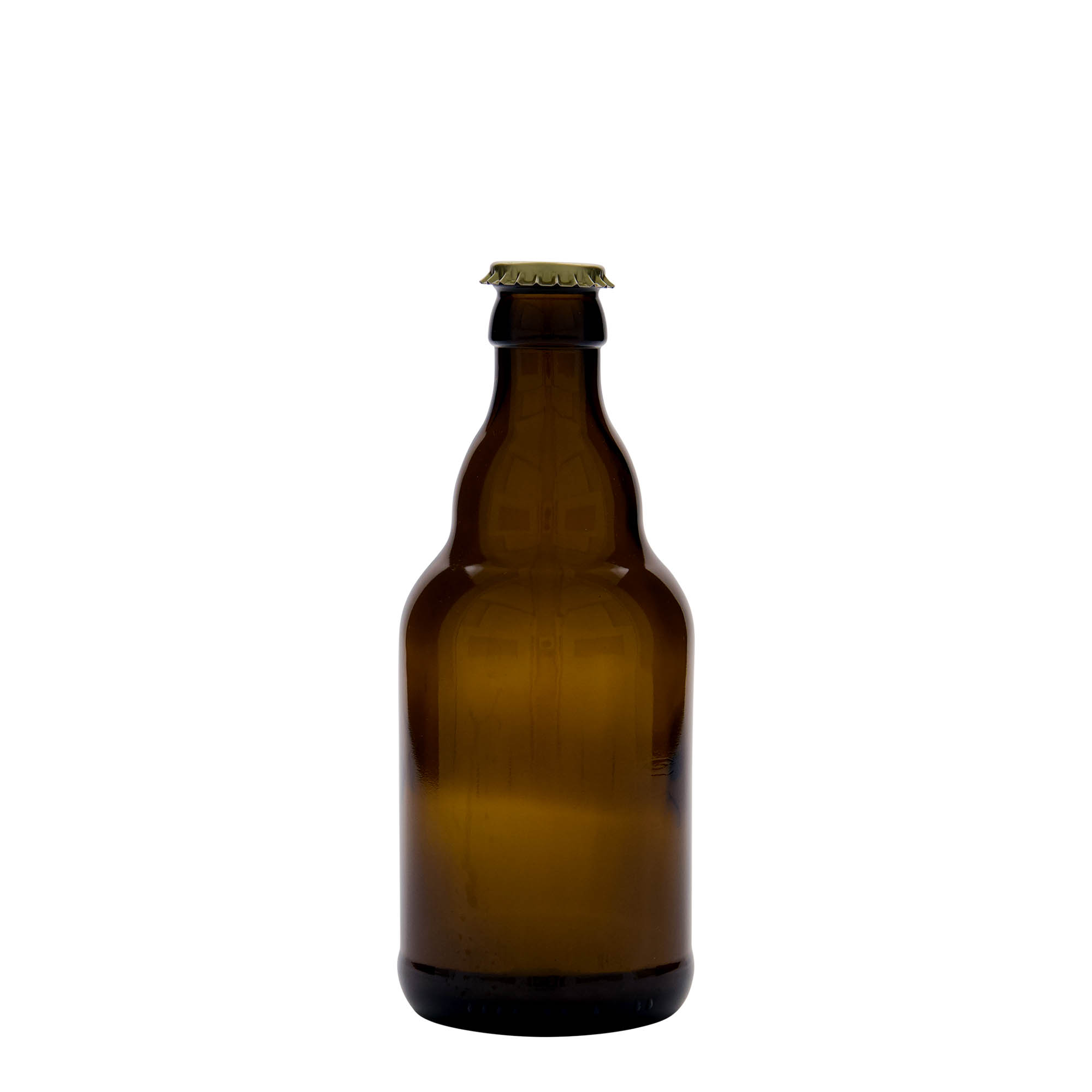 330 ml flaša piva 'Steinie', staklo, braon, otvor: krunski čep 330 ml flaša piva 'Steinie', staklo, braon, otvor: krunski čep