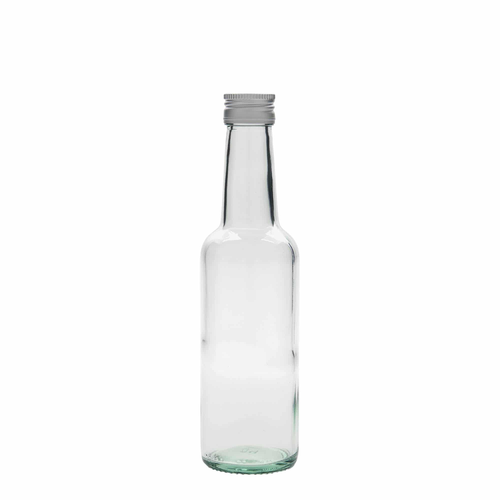 250 ml staklena flaša sa ravnim vratom, grlo: PP 28