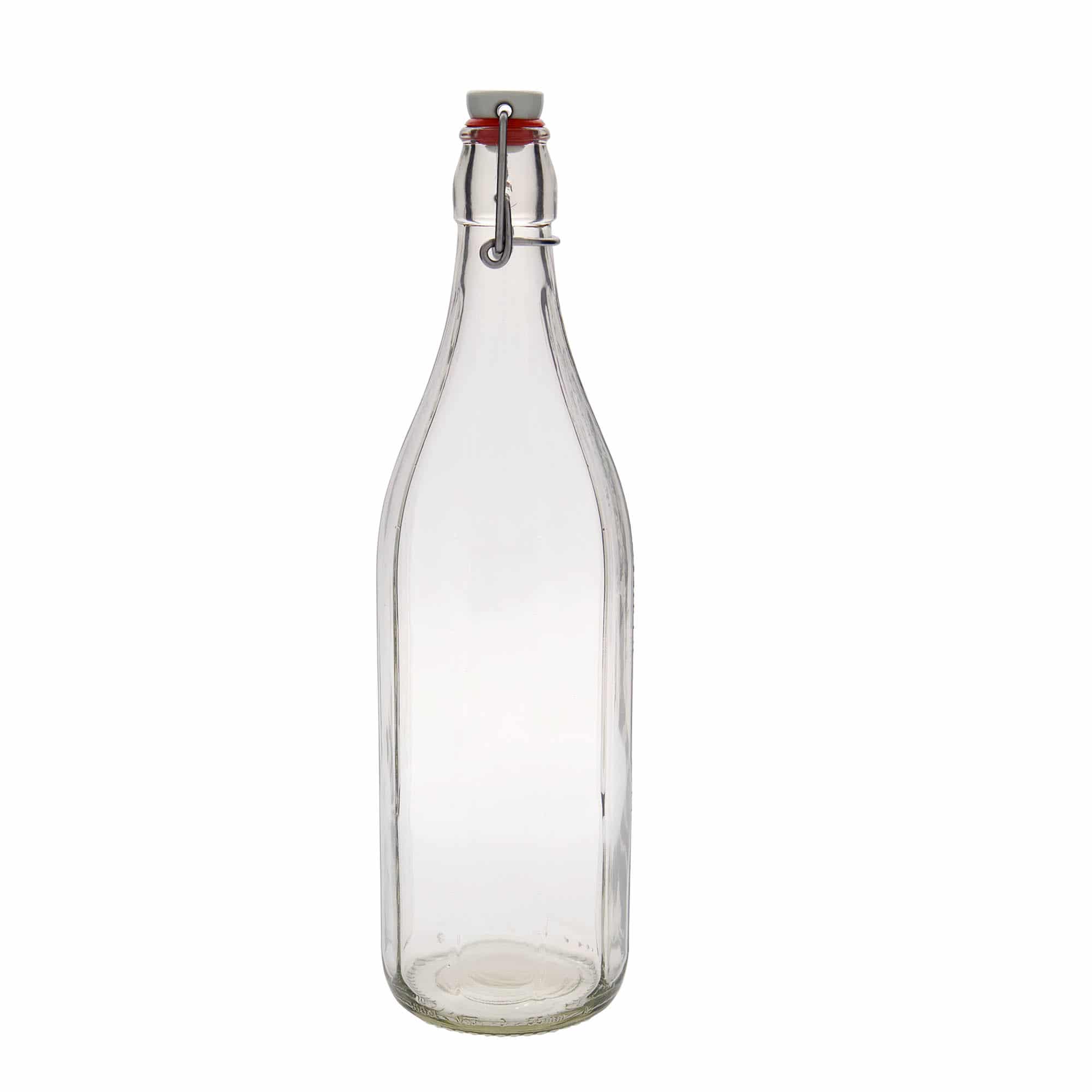 Staklena boca od 1000 ml 'Bravo', desetougaona, otvor: Zakretni vrh Staklena boca od 1000 ml 'Bravo', desetougaona, otvor: Zakretni vrh