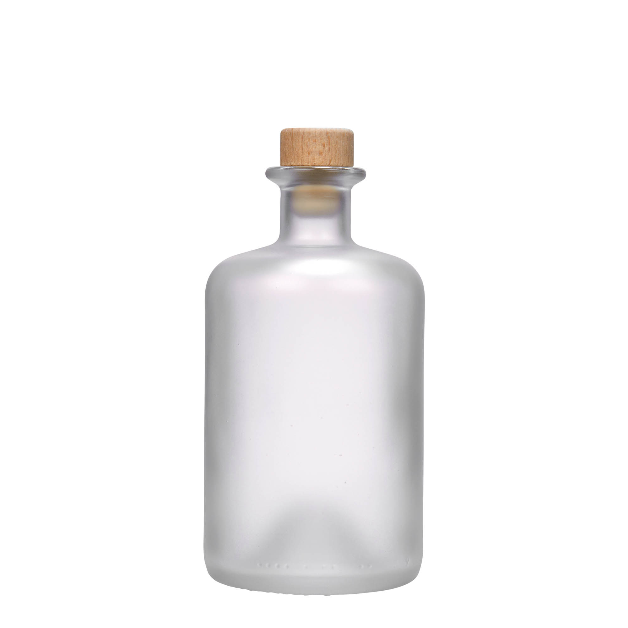 500 ml staklena flaša apotekarska, zamrznuta, otvor: pluta
