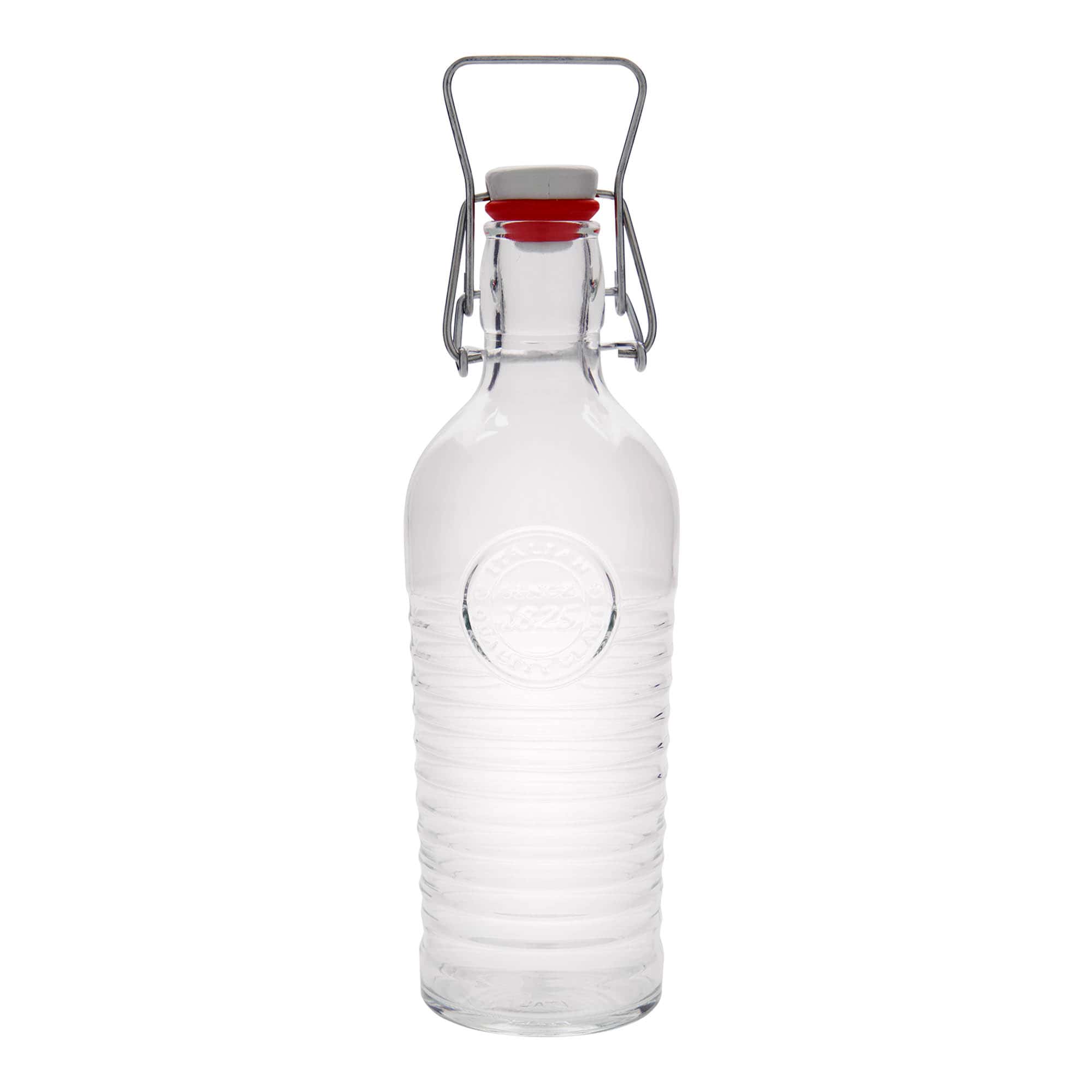 750 ml staklena boca 'Officina 1825', otvor: zatvarač sa kopčom
