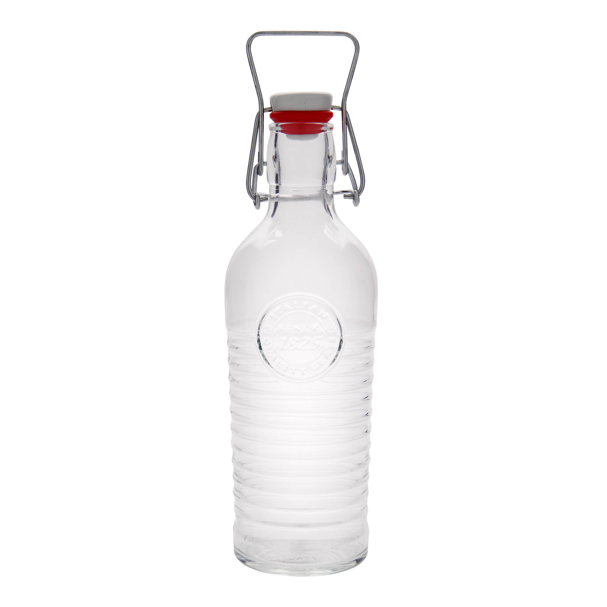 750 ml staklena boca 'Officina 1825', otvor: zatvarač sa kopčom 750 ml staklena boca 'Officina 1825', otvor: zatvarač sa kopčom