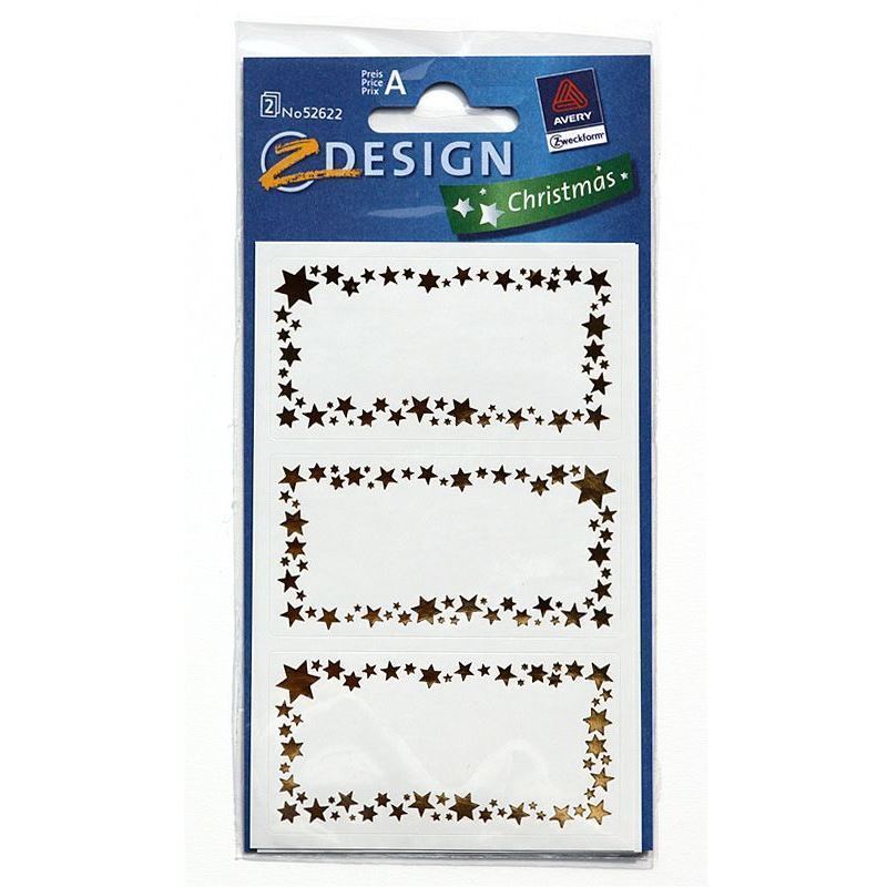 Zweckform etikete 'Zvezdani okvir', papir, zlatna Zweckform etikete 'Zvezdani okvir', papir, zlatna