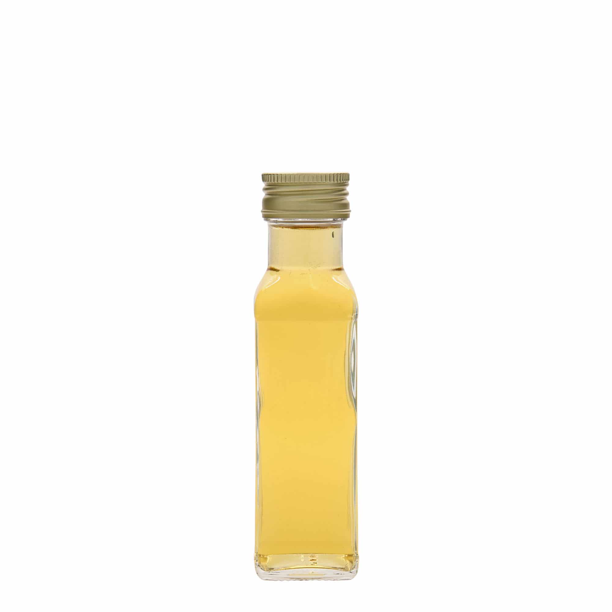 100 ml staklena flaša 'Marasca', kvadratna, grlo: PP 31,5