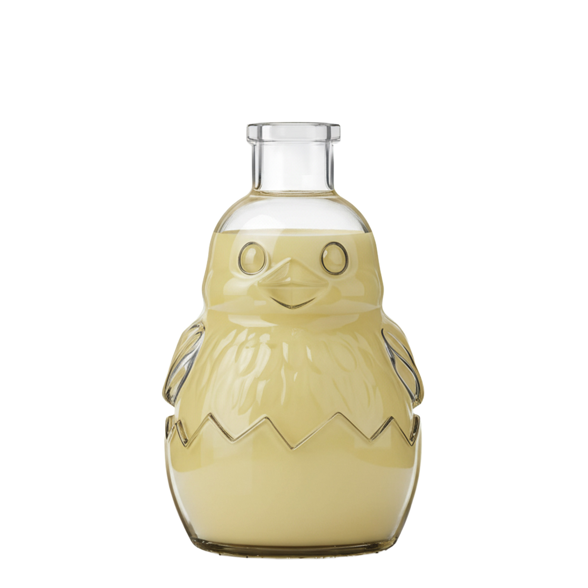 200 ml staklena flaša 'Pilić', grlo: plutа