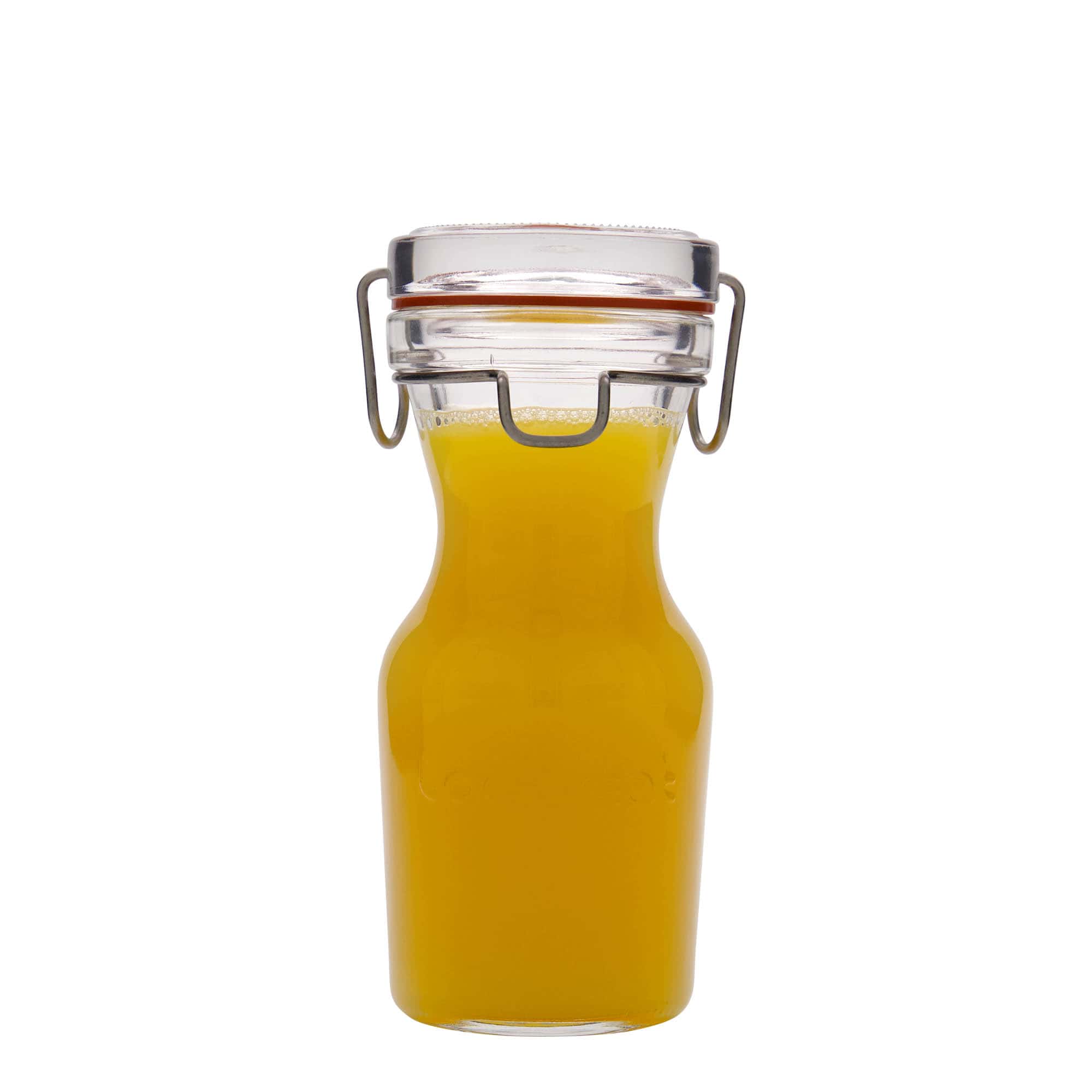 250 ml staklena karaфа 'Lock-Eat', otvor: zatvarač sa žičanim obručem