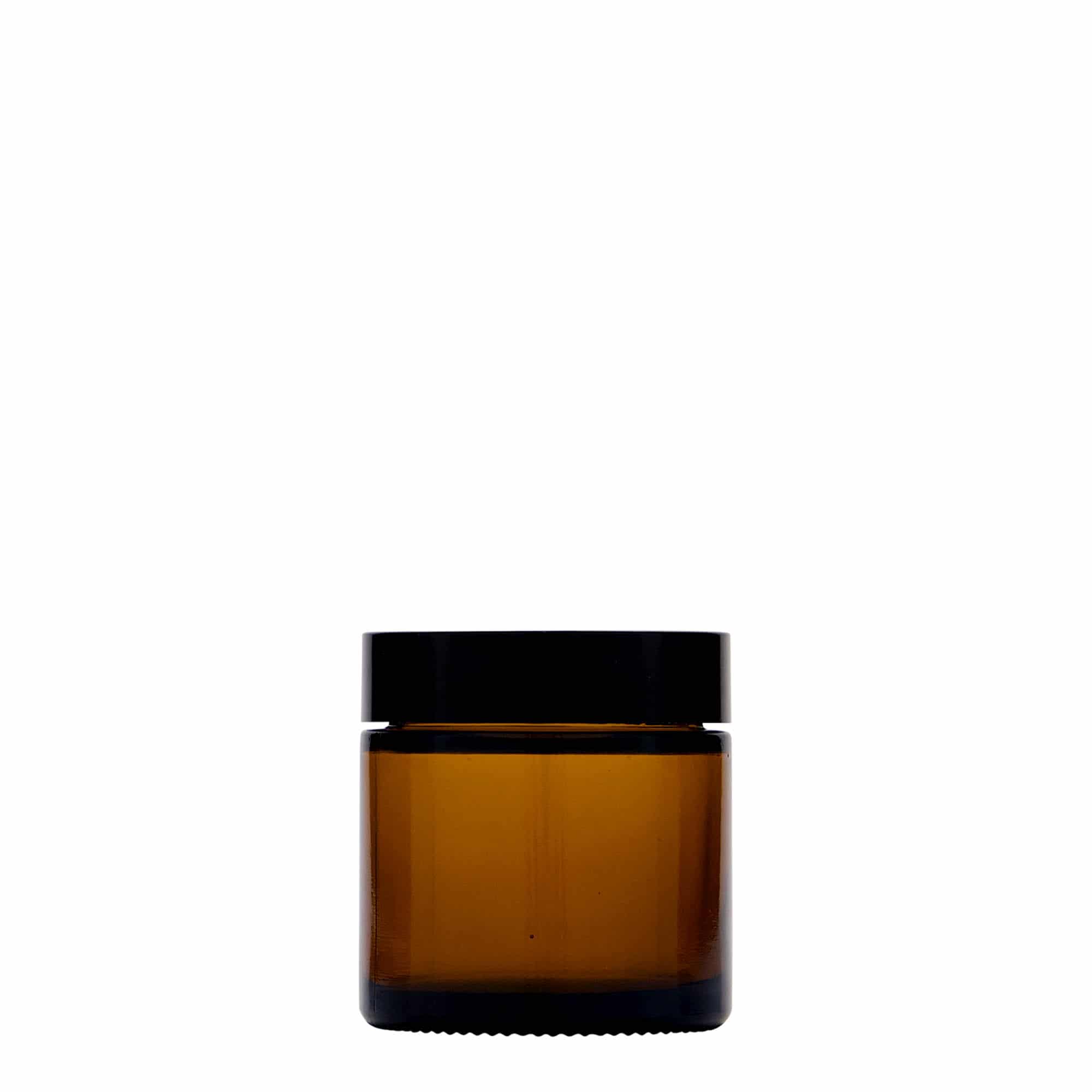 60 ml teglu 'Brown Line', staklo, braon, otvor: navojni zatvarač