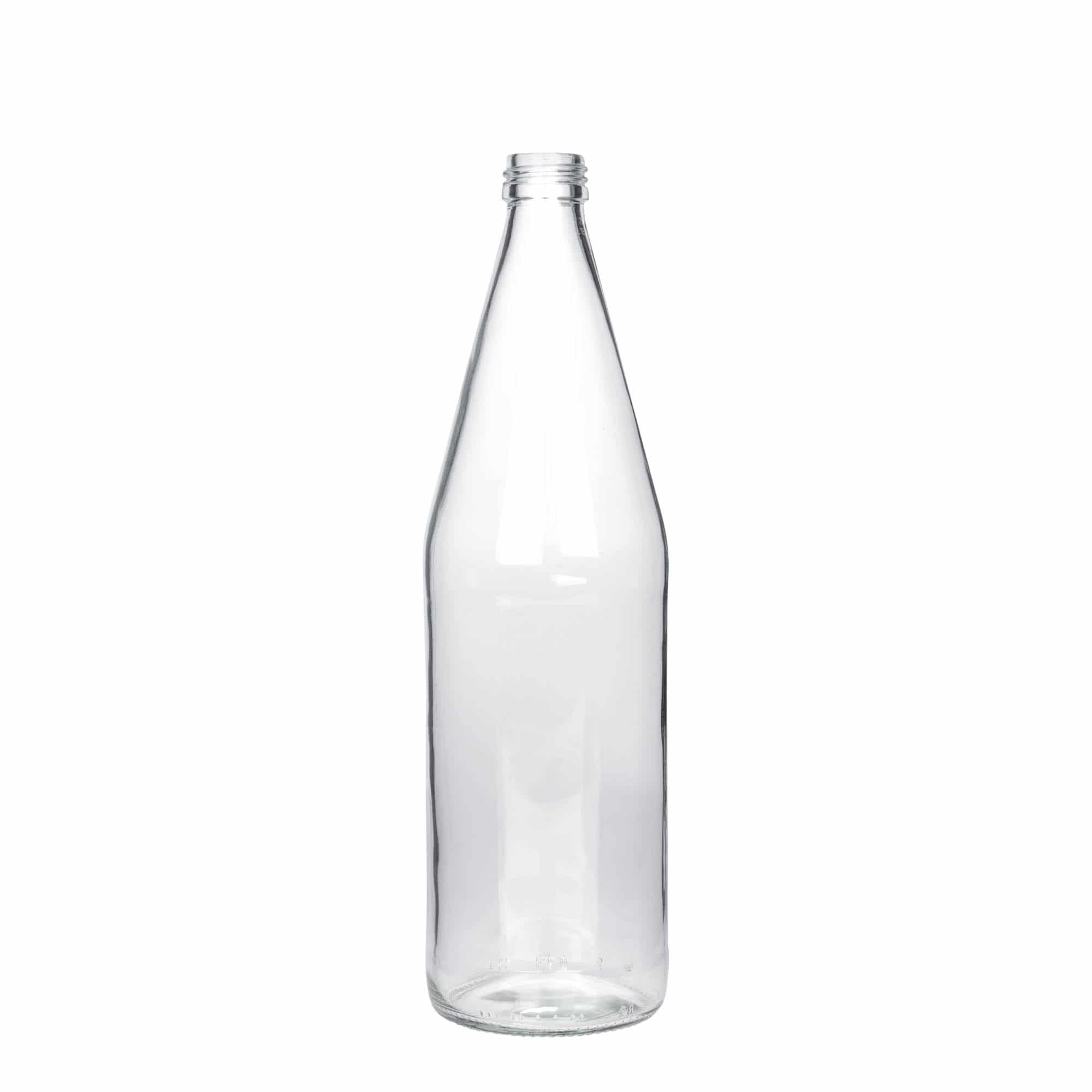 750 ml univerzalna boca u obliku šargarepe, staklo, otvor: PP 28