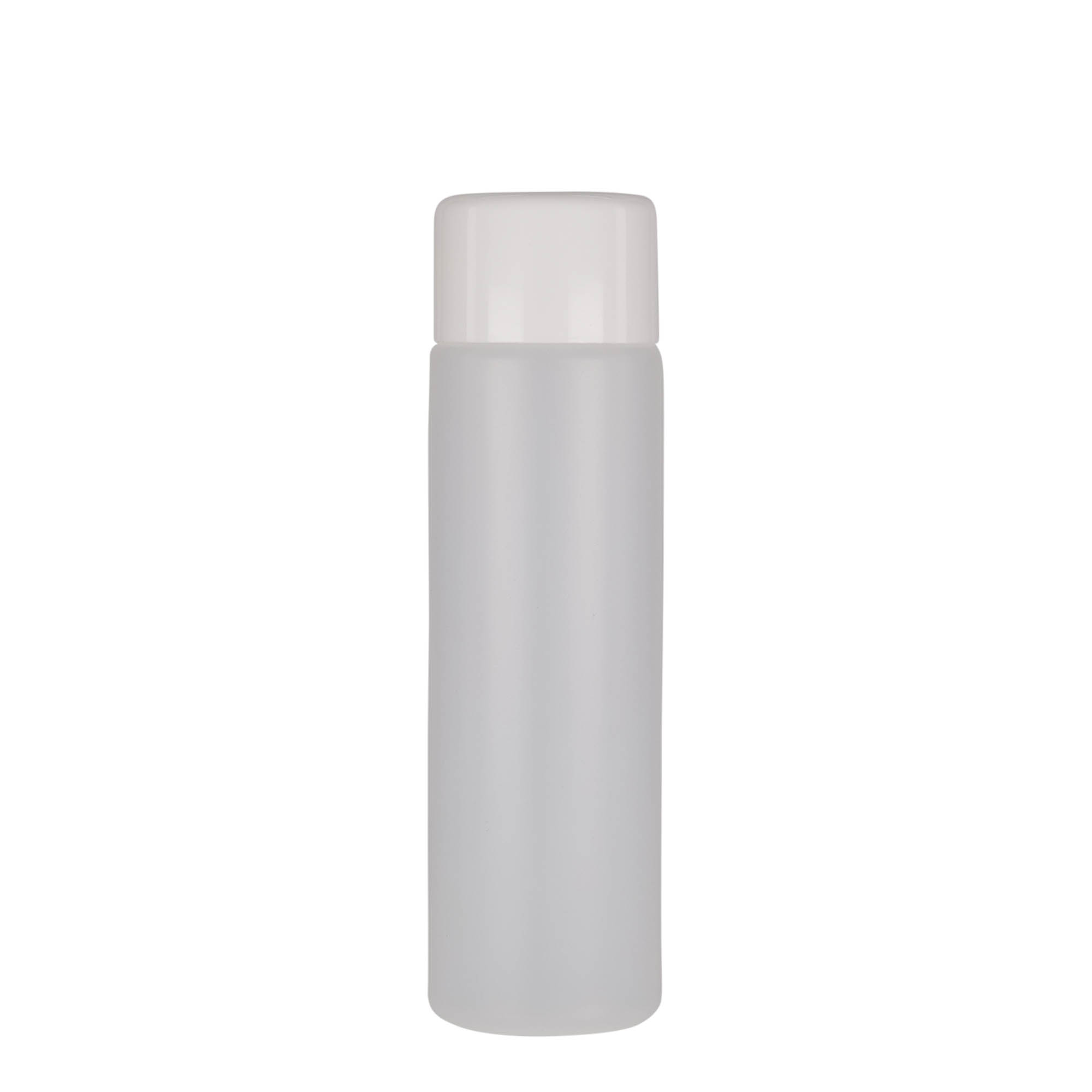 250 ml okrugla boca, PE-plastika, prirodna boja, otvor: zatvarač na navoj