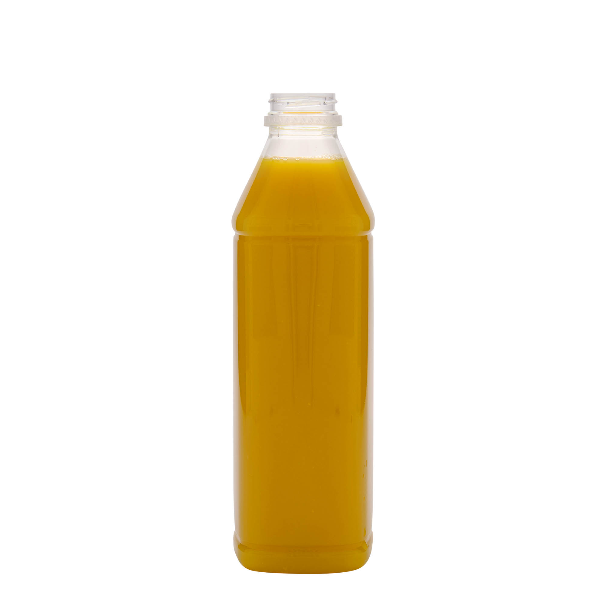 1.000 ml PET-flaša 'Milk and Juice Carré', kvadratna, plastika, grlo: 38 mm 1.000 ml PET-flaša 'Milk and Juice Carré', kvadratna, plastika, grlo: 38 mm