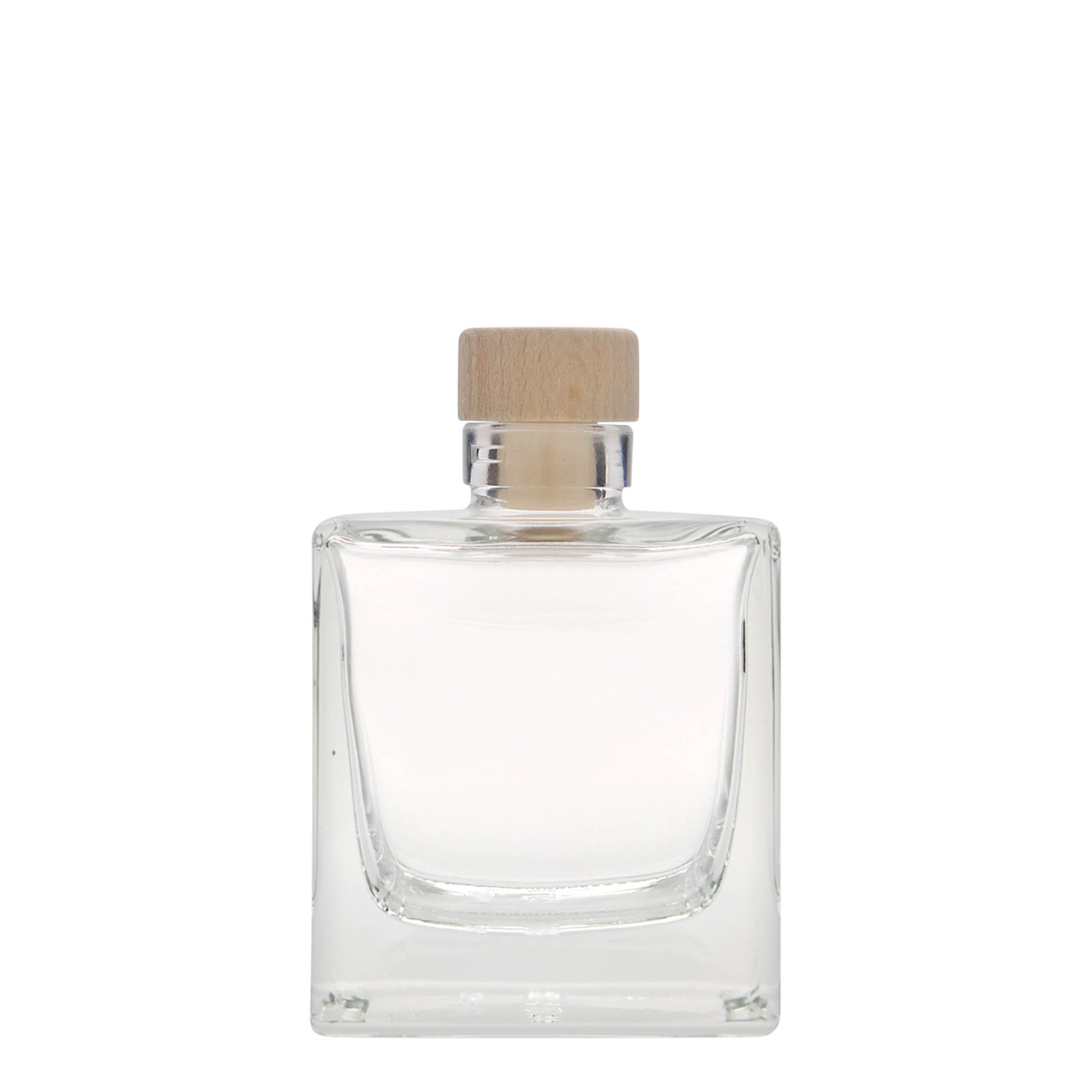 200 ml staklena boca 'Cube', kvadratna, otvor: plutani čep 200 ml staklena boca 'Cube', kvadratna, otvor: plutani čep