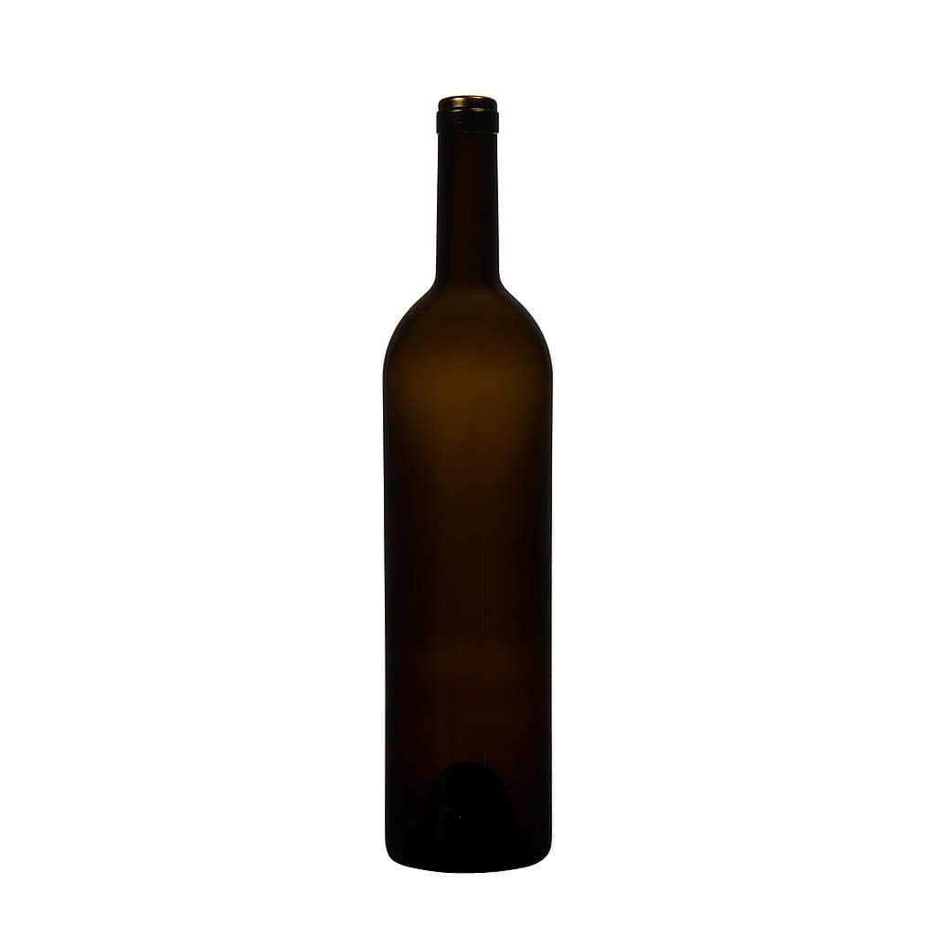 750 ml vinska boca 'Liberty', antikno zelena, grlo: pluta