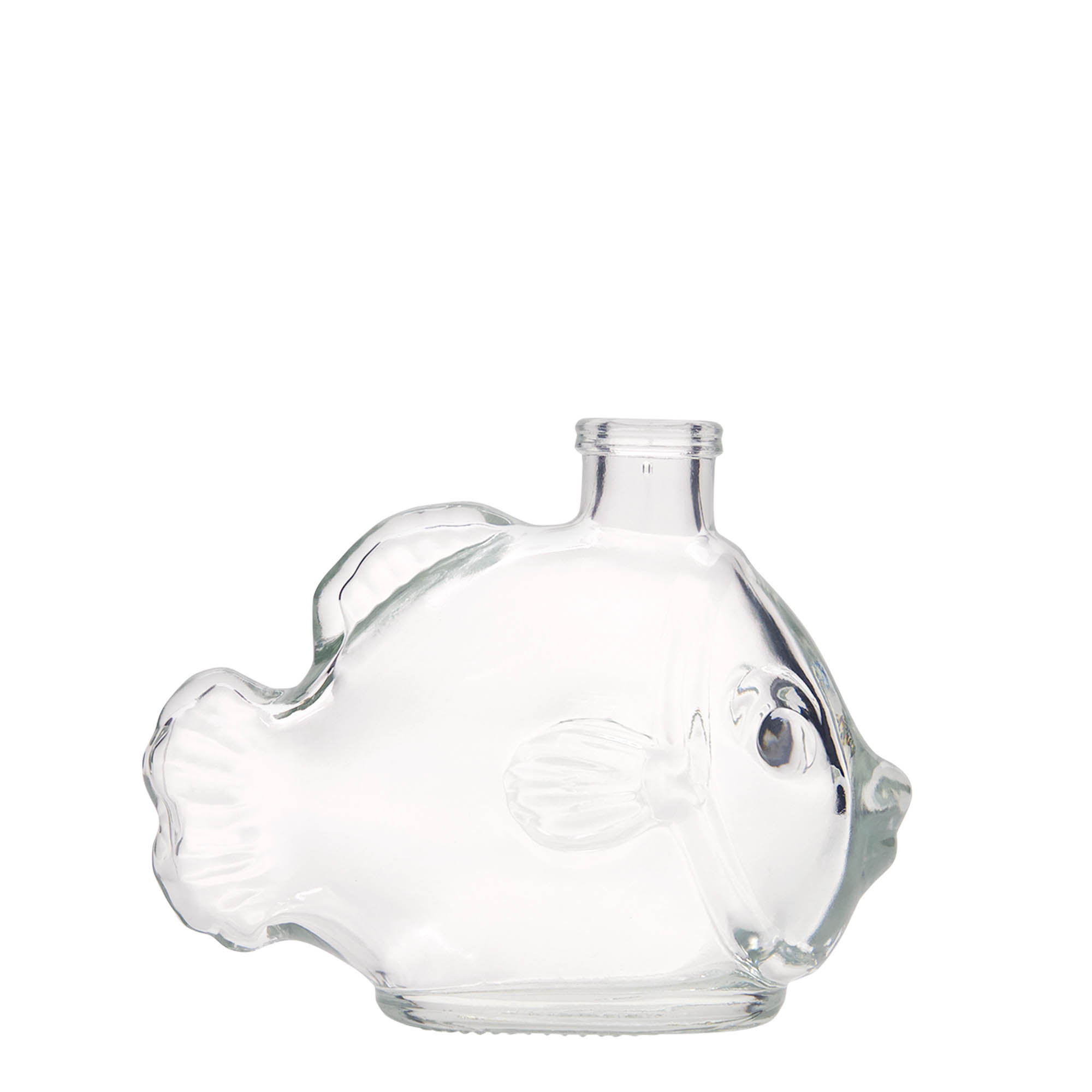 Staklena boca od 200 ml 'Riba', otvor: Plutani čep Staklena boca od 200 ml 'Riba', otvor: Plutani čep