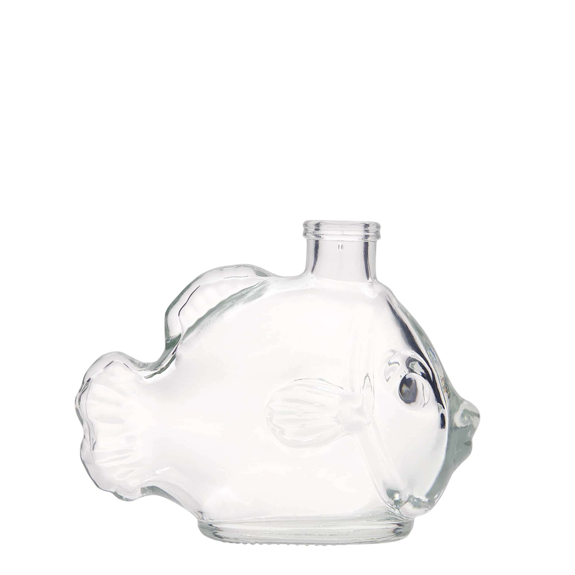 Staklena boca od 200 ml 'Riba', otvor: Plutani čep Staklena boca od 200 ml 'Riba', otvor: Plutani čep