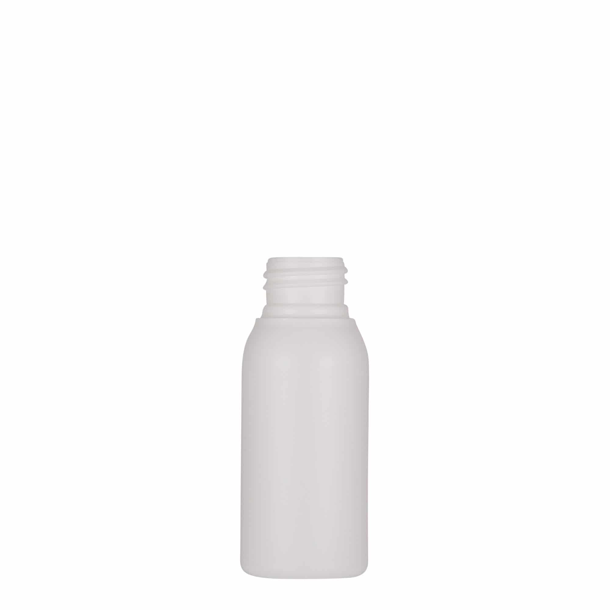 Plastična boca od 50 ml 'Tuffy', HDPE, bela, otvor: GPI 24/410 Plastična boca od 50 ml 'Tuffy', HDPE, bela, otvor: GPI 24/410