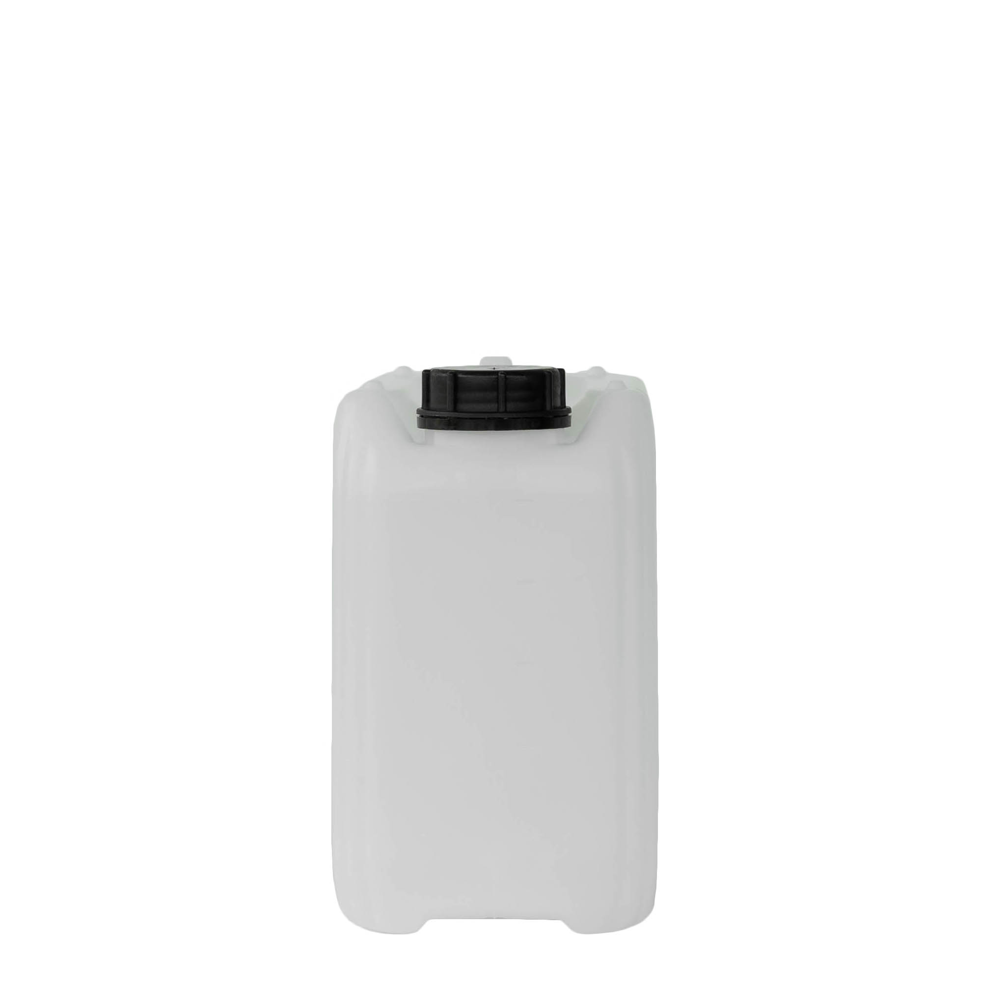 5 l kanister, pravougaoni, HDPE-plastika, prirodno, otvor: ND 55