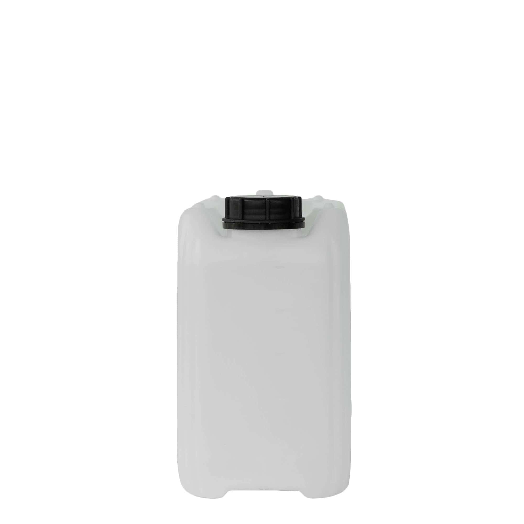 5 l kanister, pravougaoni, HDPE-plastika, prirodno, otvor: ND 55
