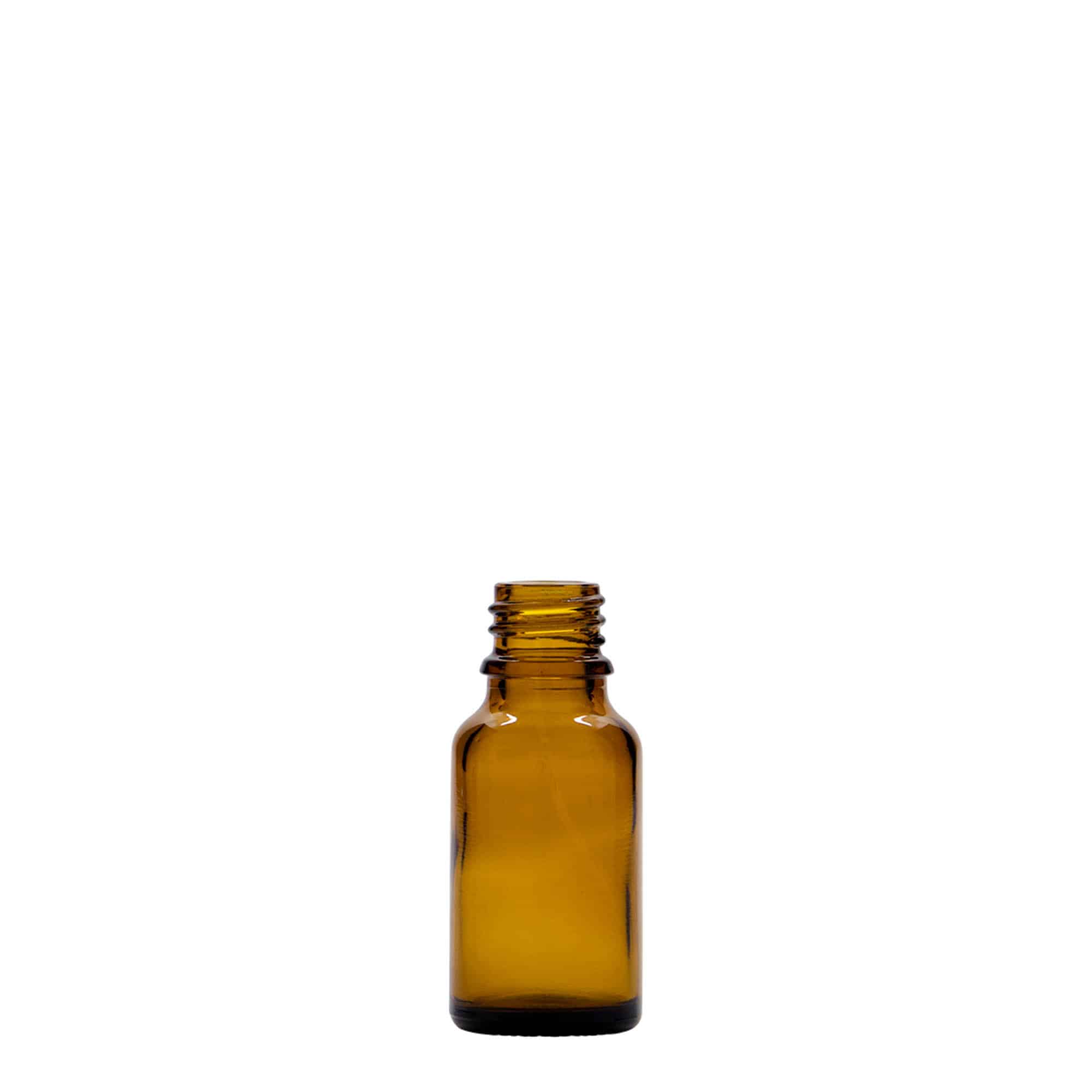 Medicinska boca od 15 ml, staklo, braon, otvor: DIN 18 Medicinska boca od 15 ml, staklo, braon, otvor: DIN 18