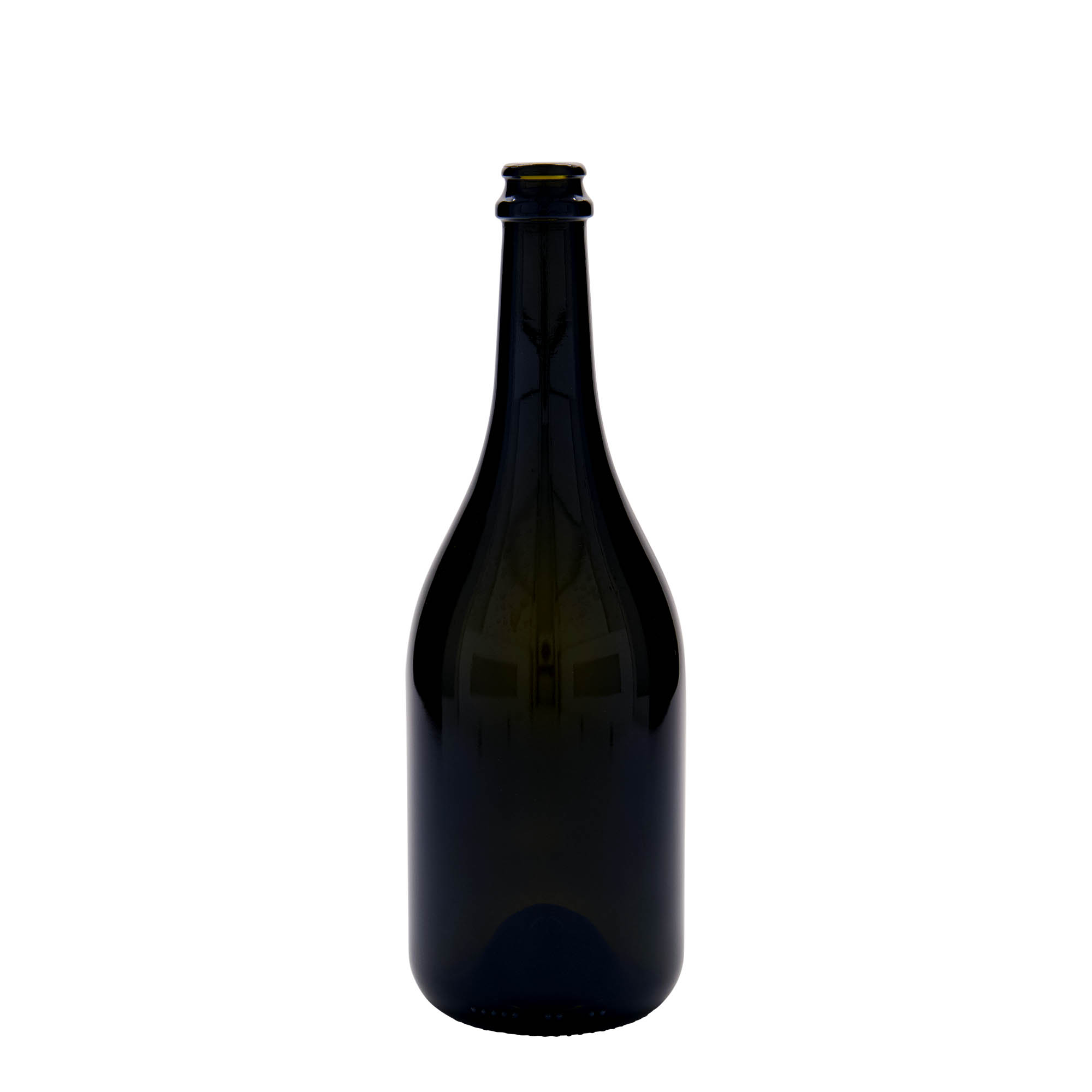 750 ml flaša piva 'Horta', staklo, antikno zeleno, otvor: krunski čep 750 ml flaša piva 'Horta', staklo, antikno zeleno, otvor: krunski čep