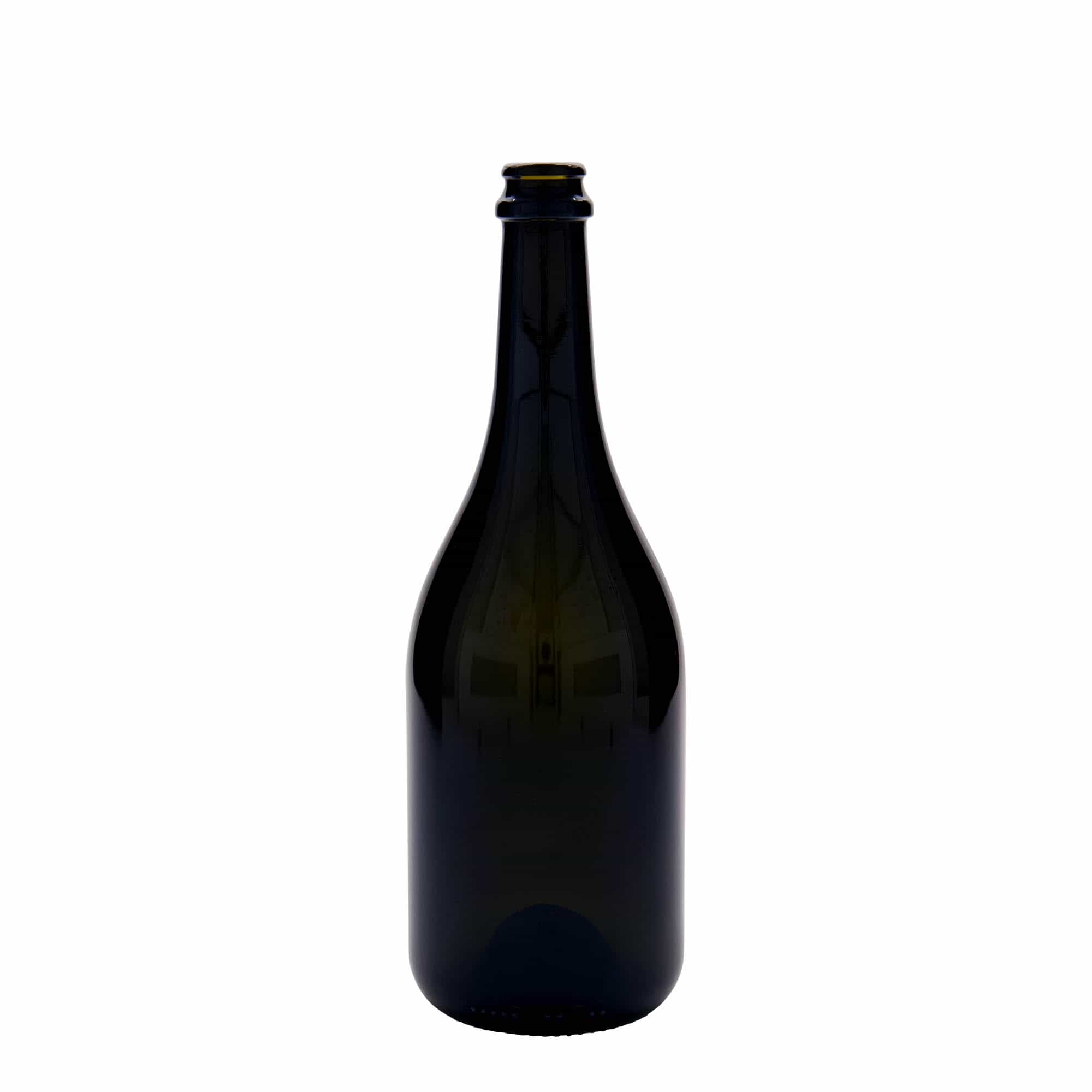 750 ml flaša piva 'Horta', staklo, antikno zeleno, otvor: krunski čep 750 ml flaša piva 'Horta', staklo, antikno zeleno, otvor: krunski čep