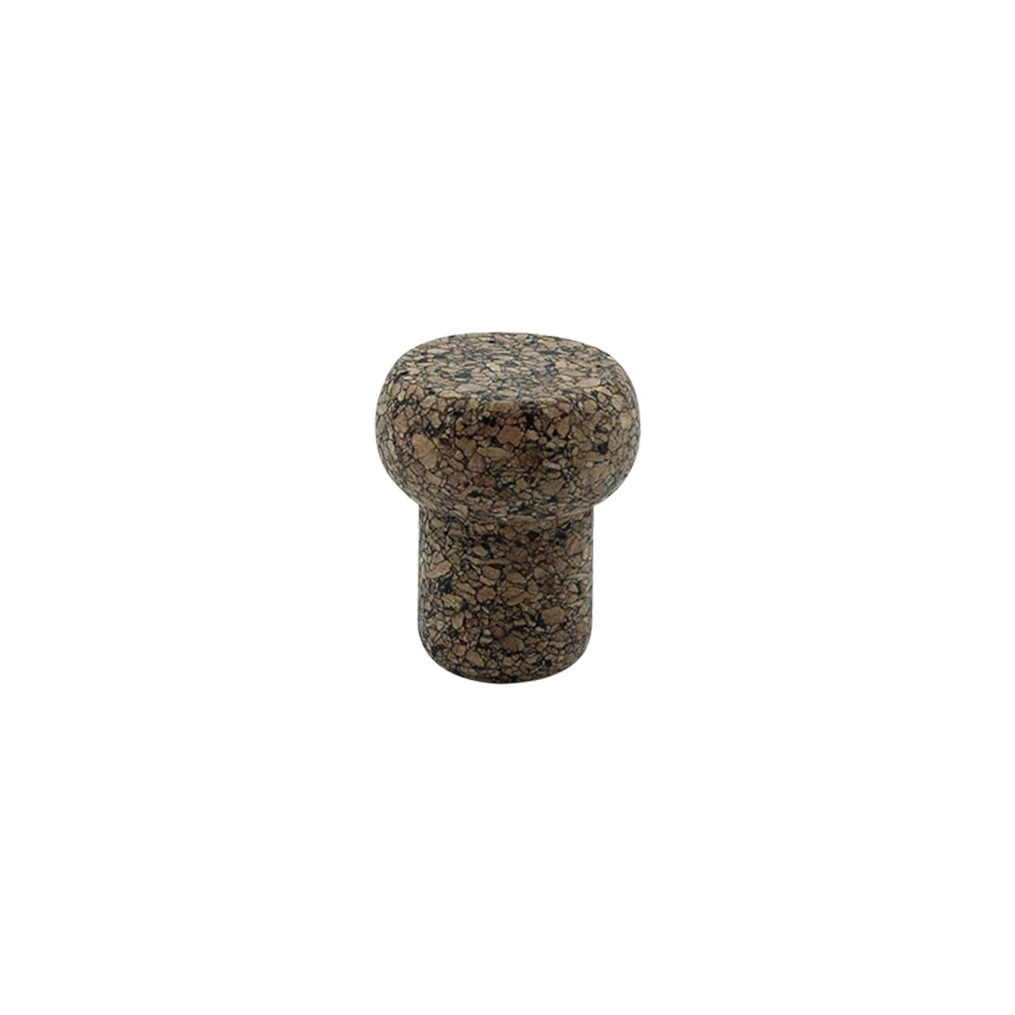 Čep sa drškom 'Barrel' 19,5 mm, Corkcoal, za otvor: pluta