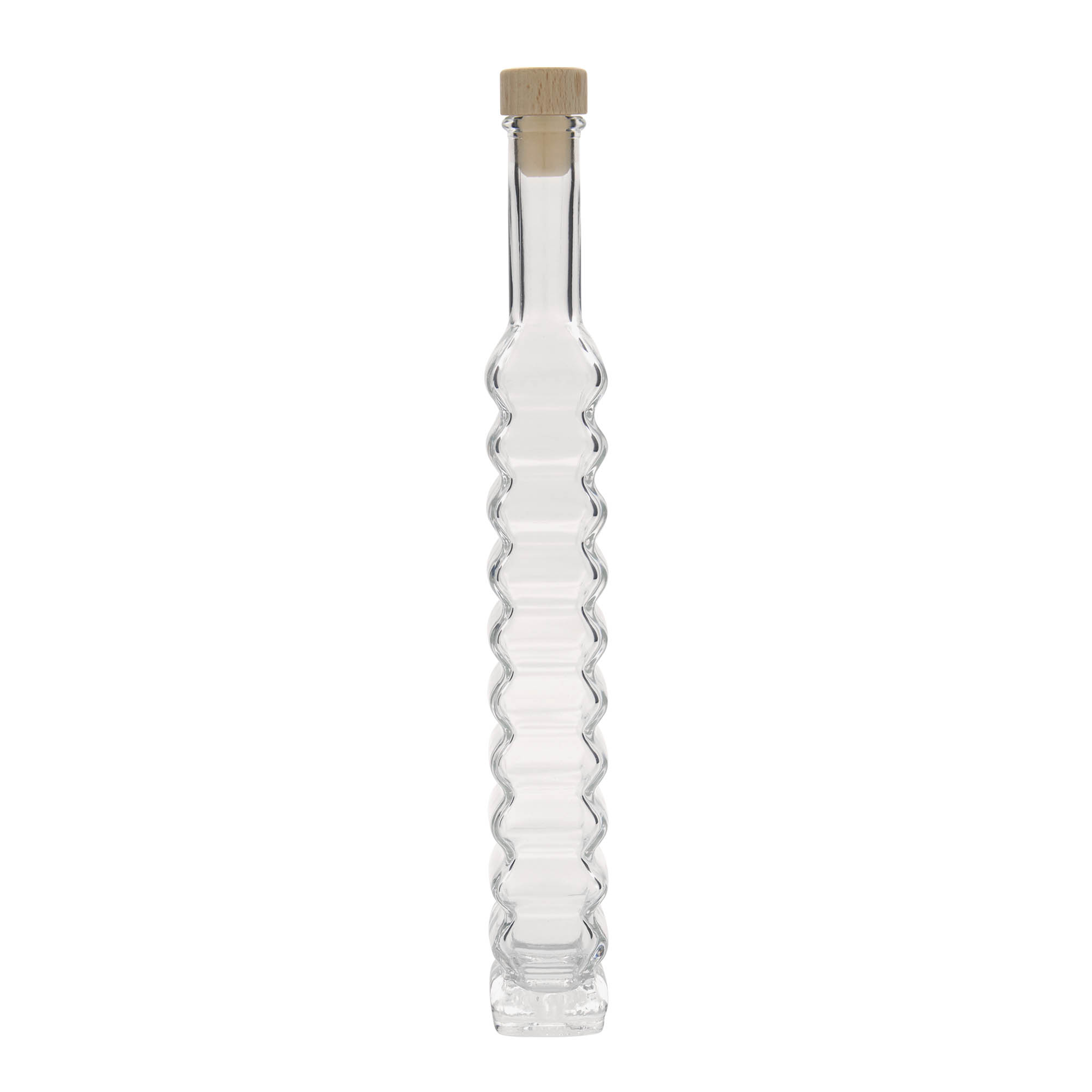 200 ml staklena boca 'Roma, kvadratna, otvor: čep 200 ml staklena boca 'Roma, kvadratna, otvor: čep