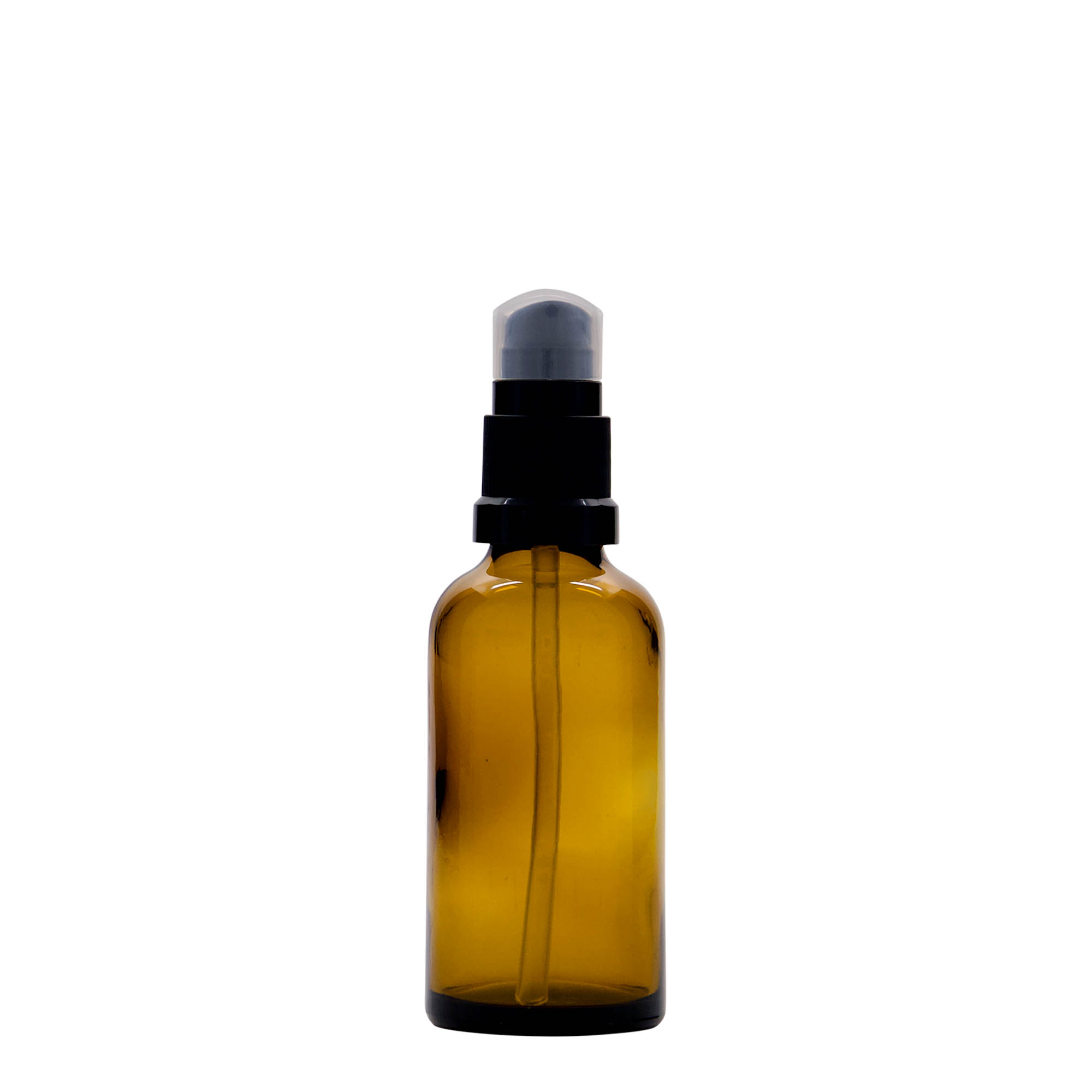 50 ml medicinska bočica sa pumpicom za losion, staklo, braon, grlo: DIN 18